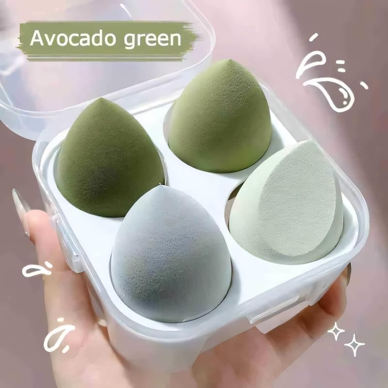 CHRONEX Beauty Blender Sponge for Flawless Makeup Application | Soft Latex-Free Makeup Sponge Puff for Foundation, Concealer & Powder | Reusable & Washable Beauty Blender with Ergonomic Design | Perfect for Daily Makeup, Professional Salon & Travel Use (Sponge_1)