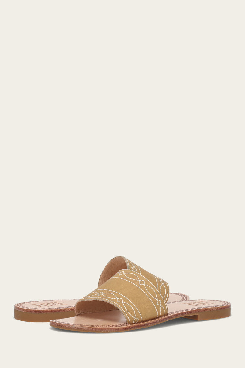 Ava Woodstock Slide Sandals for Women - Comfortable Summer Slides with Arch Support - Perfect for Beach, Pool, and Casual Wear