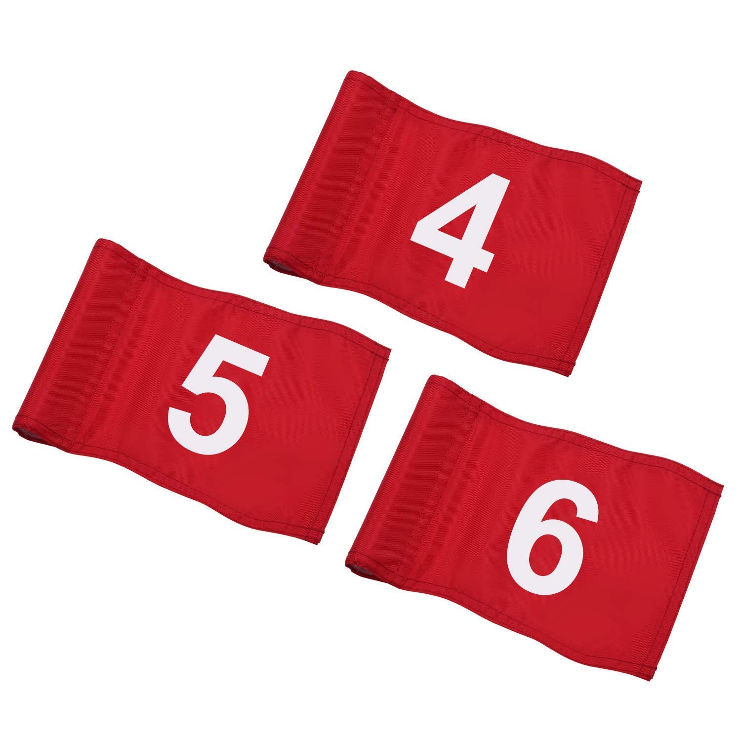 KINGTOP Numbered Golf Flag with Tube Inserted - 8