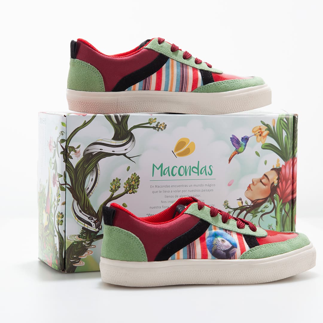Libertad Guacamaya Blue Macondas Women's Casual Leather Sneakers - Perfect for Everyday Wear & Outdoor Activities
