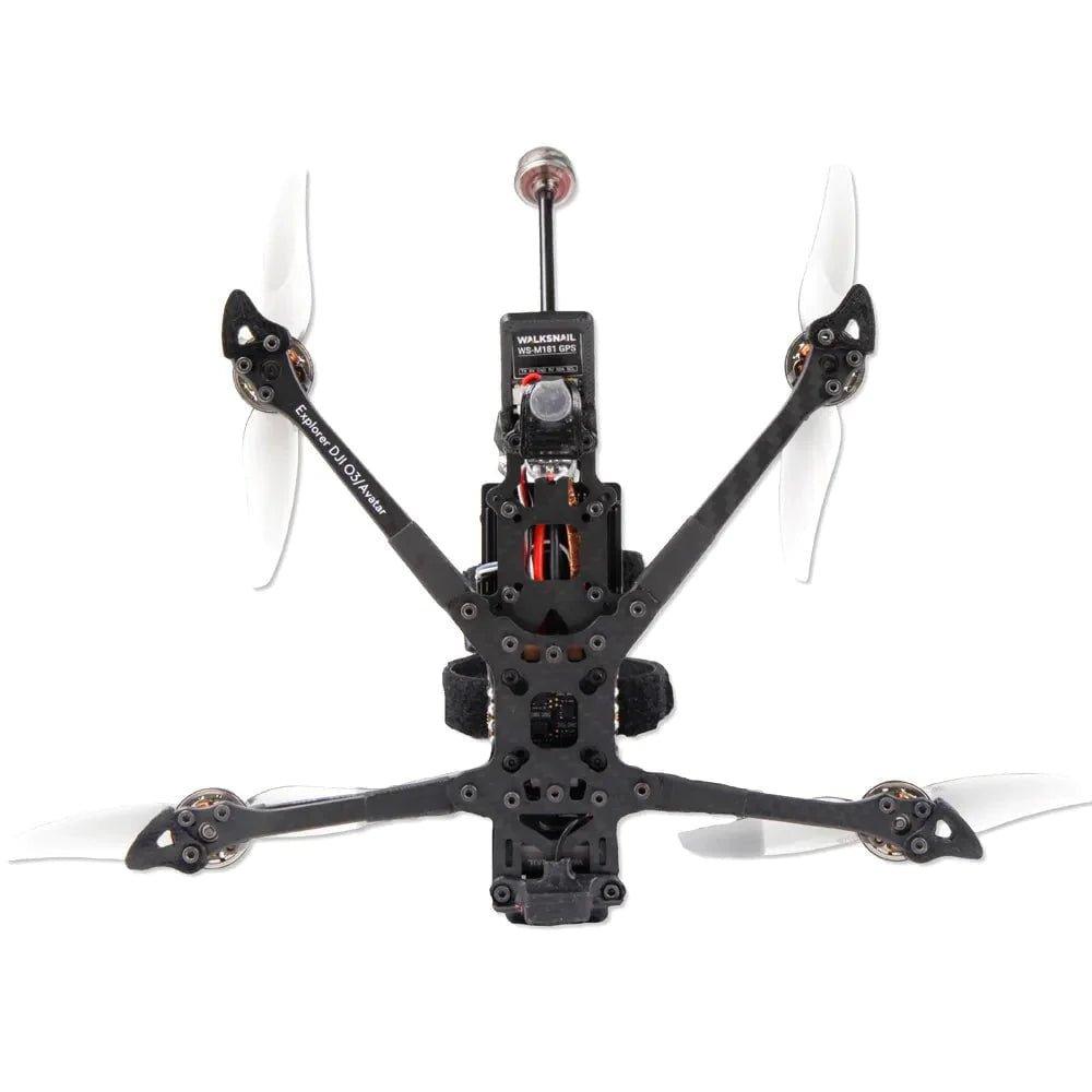 Flywoo BNF Explorer LR 4 Deadcat HD 4S Quadcopter Drone with Walksnail Avatar V2 & Micro Camera V2 - ELRS Long Range FPV Drone for Aerial Photography and Cinematic Shots