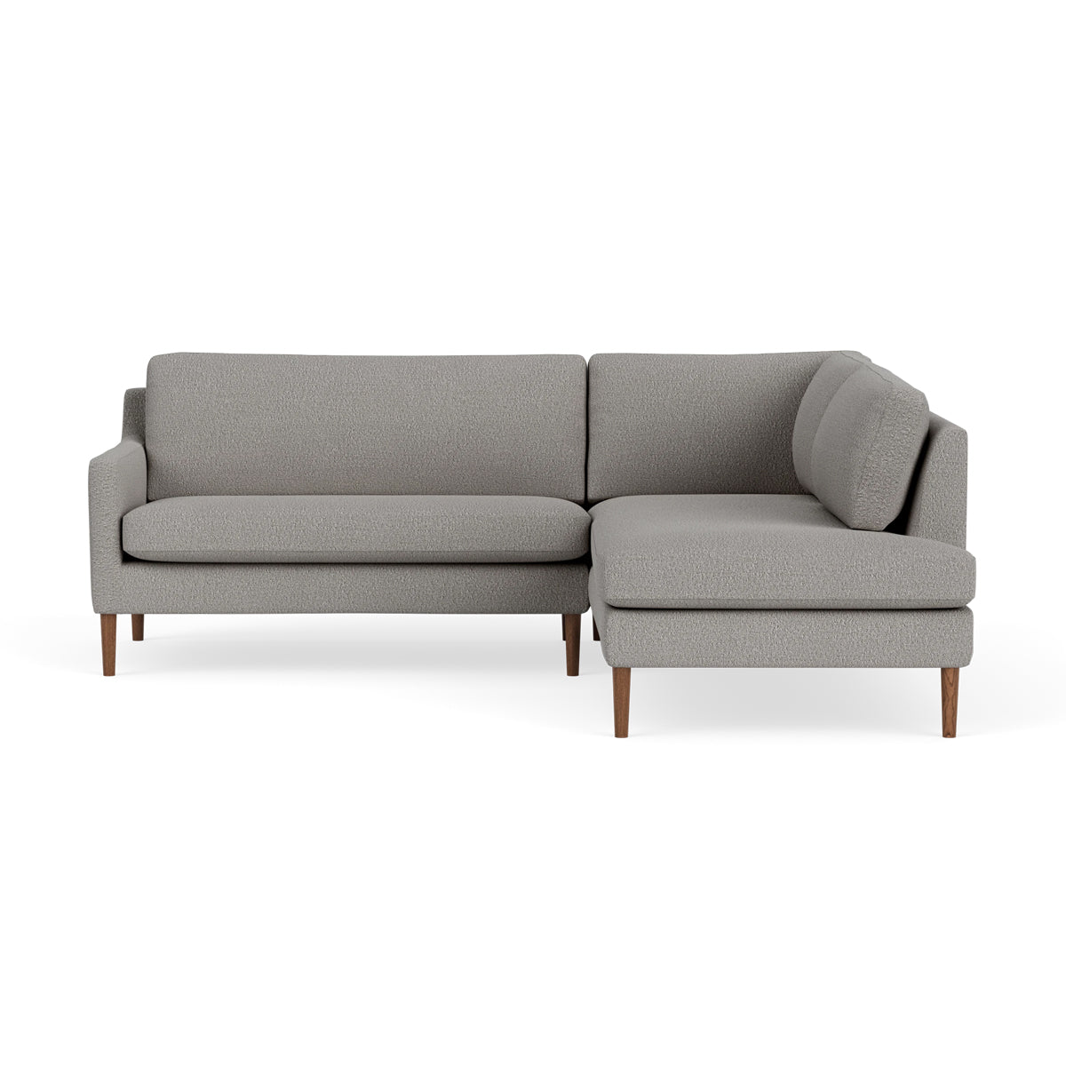 Astha Boucle Right Corner Sofa - Modern L-Shaped Sectional Couch for Living Room, Lounge & Small Spaces | Soft Upholstery, Comfortable Seating, Stylish Home Decor