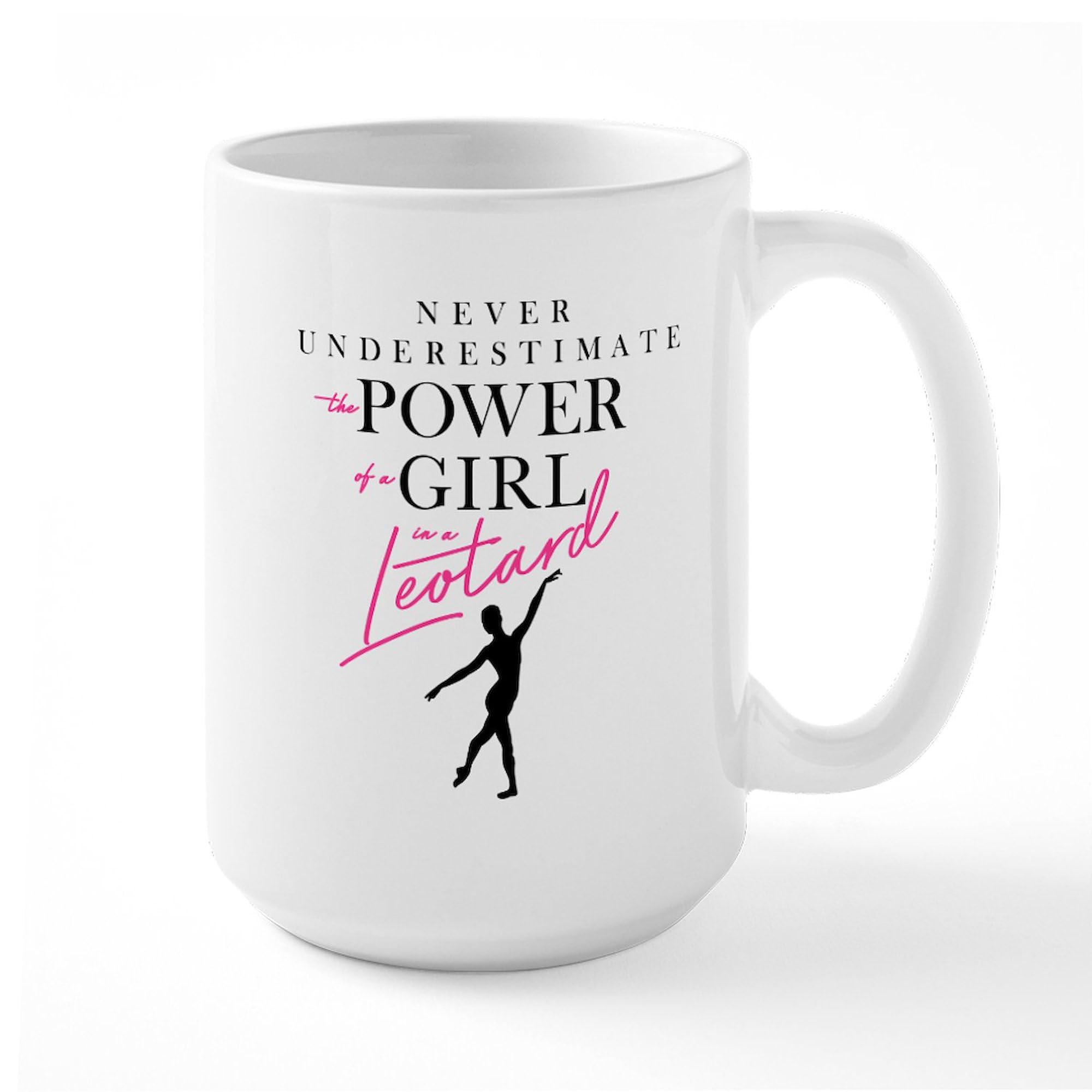 15 oz (444 ml) Ceramic Coffee Mug - Girl In A Leotard Design by CafePress | Perfect for Tea, Hot Chocolate & Office Use