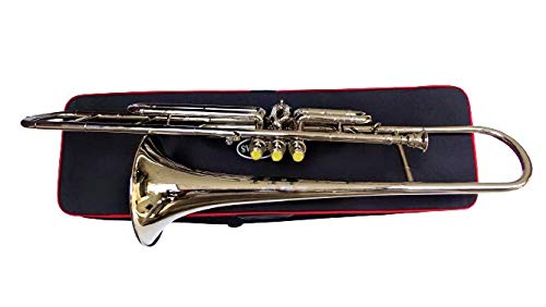 Nickel Silver Halloween-07 Bb Trombone with Free Hard Case & Mouthpiece - Perfect for Halloween Performances, School Bands & Jazz Ensembles