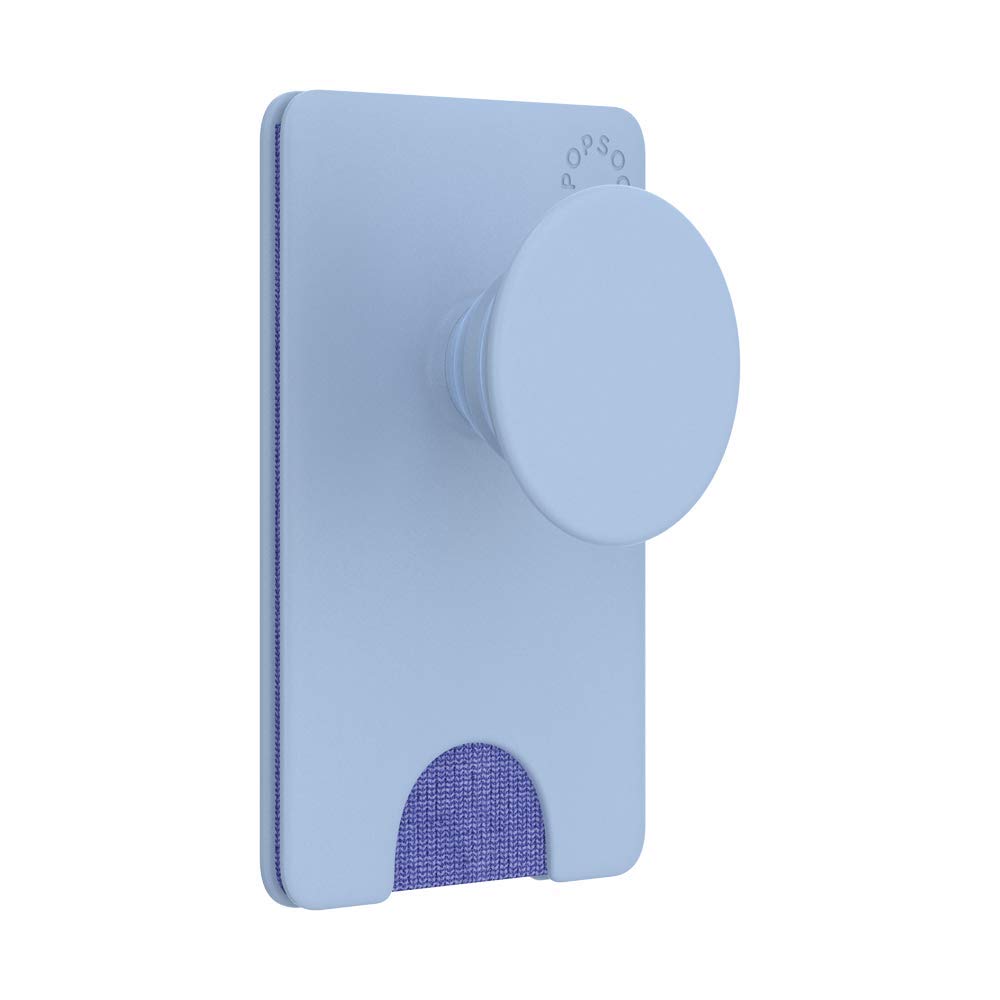 PopSockets Expanding Phone Grip & Wallet - Cornflower Blue | Secure Card Holder for iPhone & Android | Perfect for Travel, Commuting & Hands-Free Use