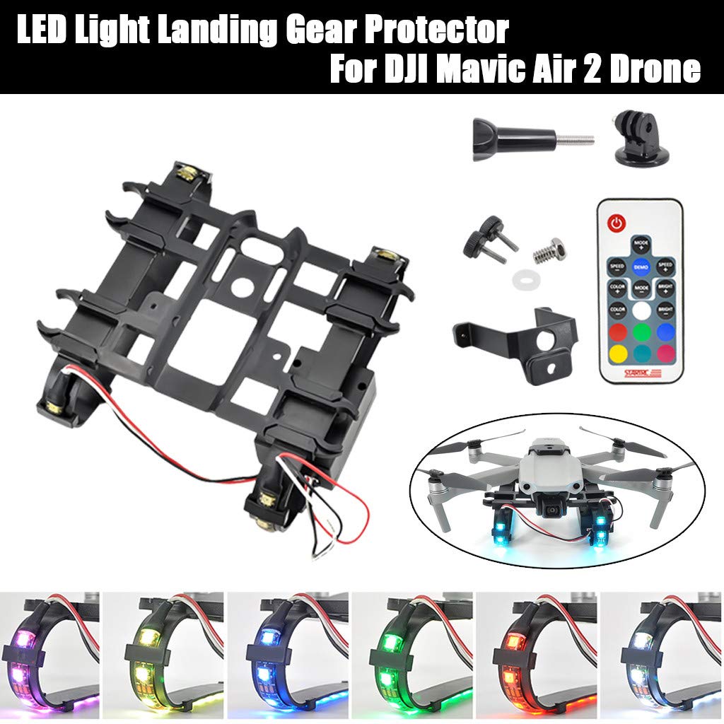DJI Mavic Drone LED Light Strip - Colorful Gear Conversion Protector for Night Flying & Aerial Photography | Perfect for DJI Drone Accessories & Camera Enhancements | Ideal for Low-Light Conditions, Nighttime Videography, and Drone Visibility