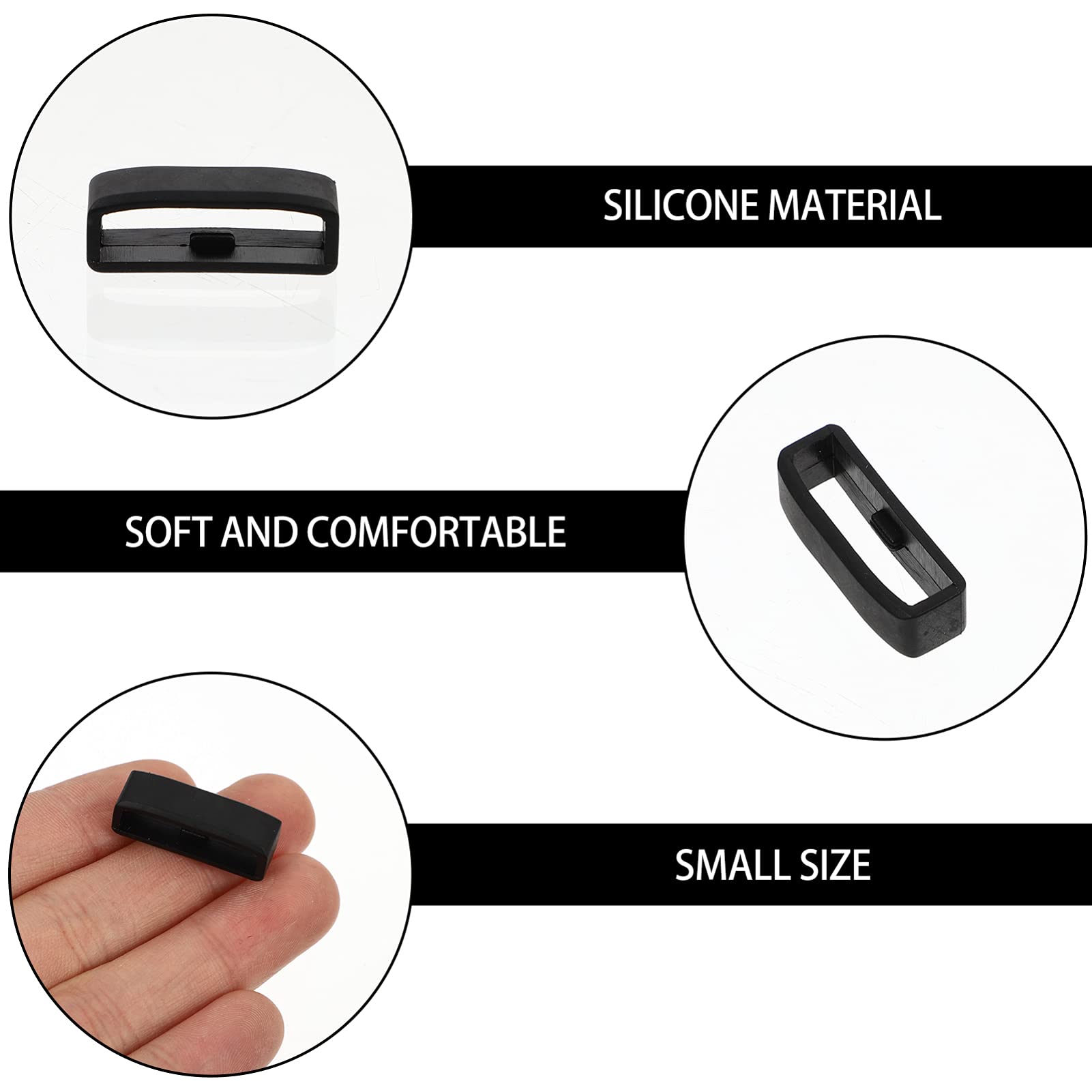 Anti-Lost Watch Strap Ring 10pcs - Secure Band Holder for Sports & Daily Wear