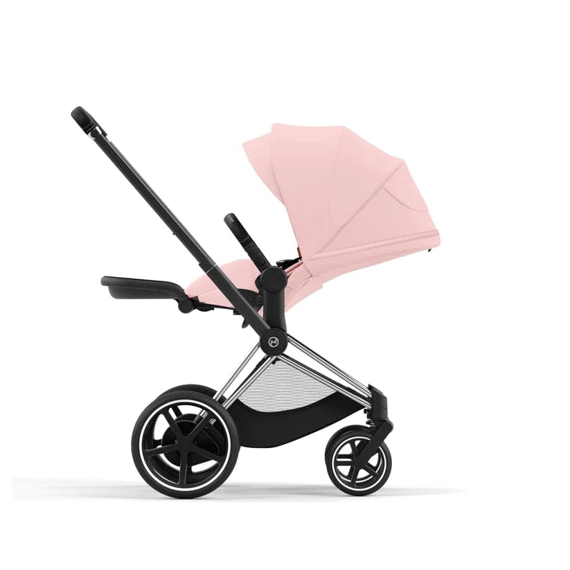 Cybex ePriam 2 Complete Stroller - Lightweight Chrome & Black Baby Stroller for Newborns to Toddlers | Perfect for City Walks, Shopping & Travel