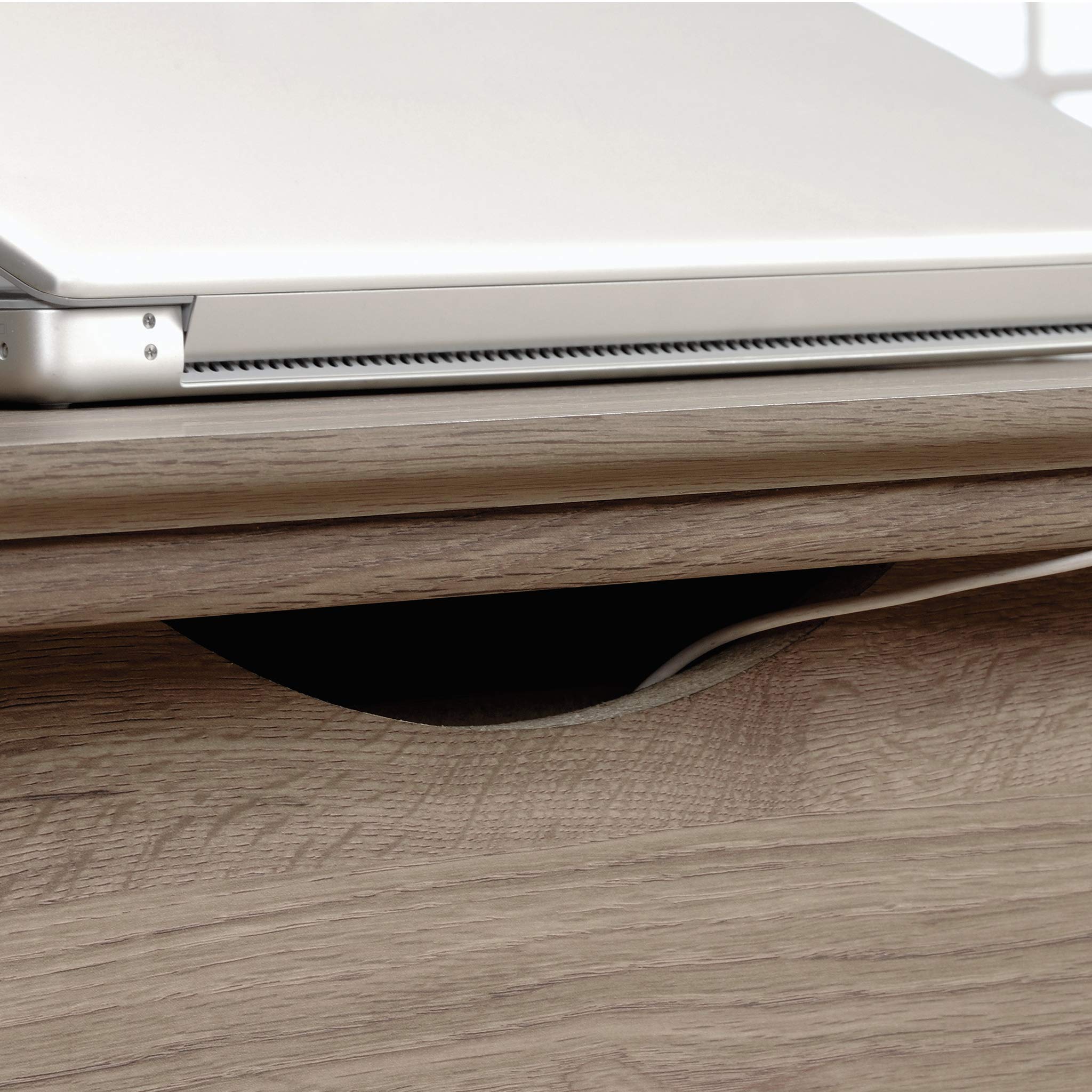Sauder Barrister Lane Executive Desk - Salt Oak Finish - Stylish Home Office Furniture for Professionals & Remote Work
