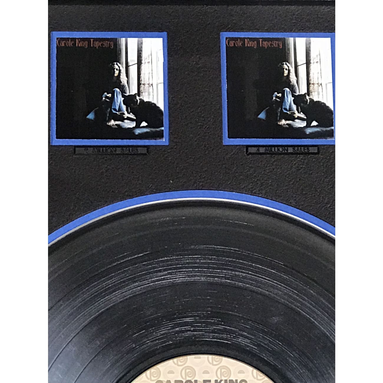 Carole King Tapestry Album - RIAA Certified 10x Platinum Record Award - Perfect for Music Collectors & Grammy Display