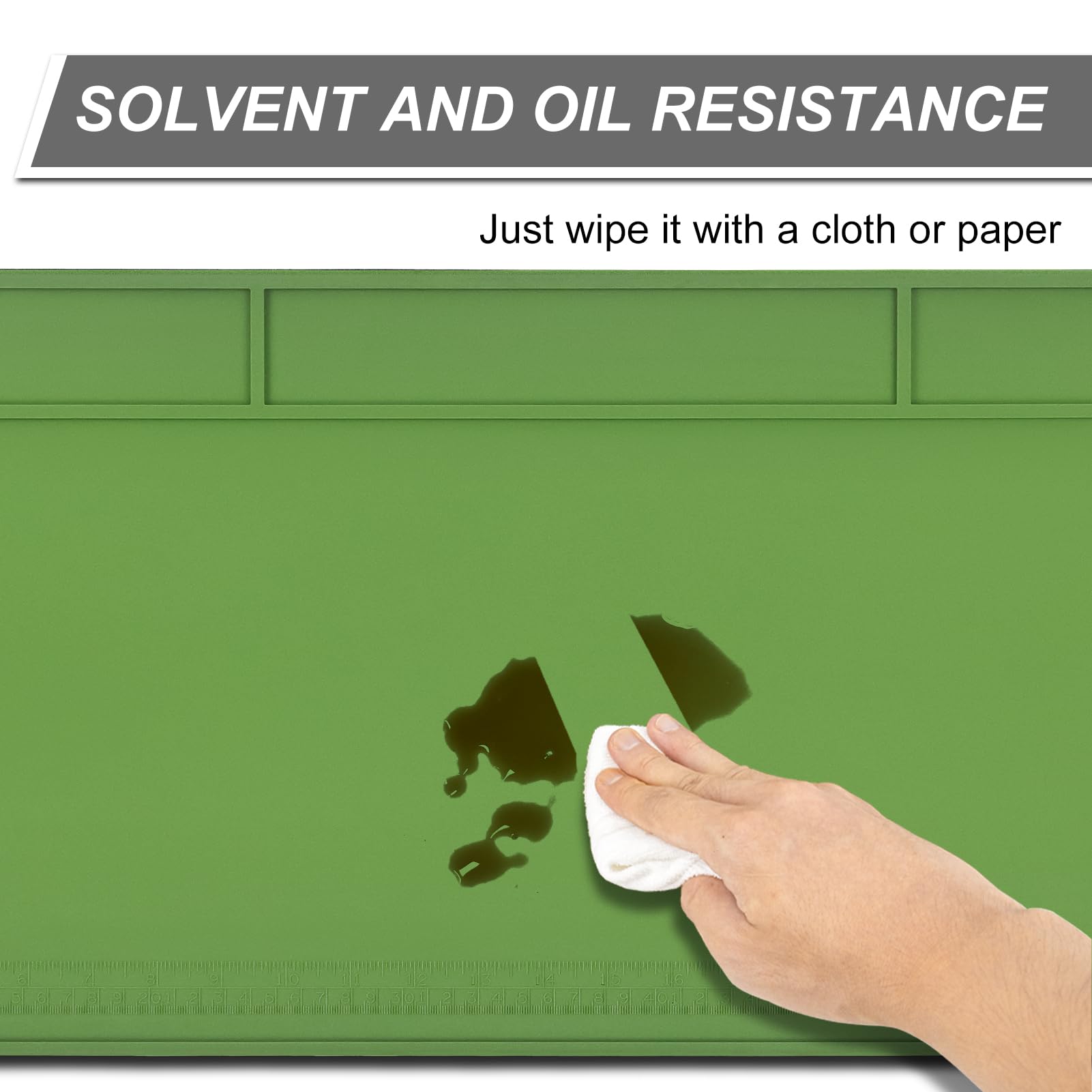 Premium Gun Cleaning Mat for Rifles & Shotguns - Large Magnetic Maintenance Mat with Cleaning Supplies, Ruler & Anti-Slip Rubber Pad | Universal Gun Cleaning Kit for Firearm Care at Home, Range or Hunting