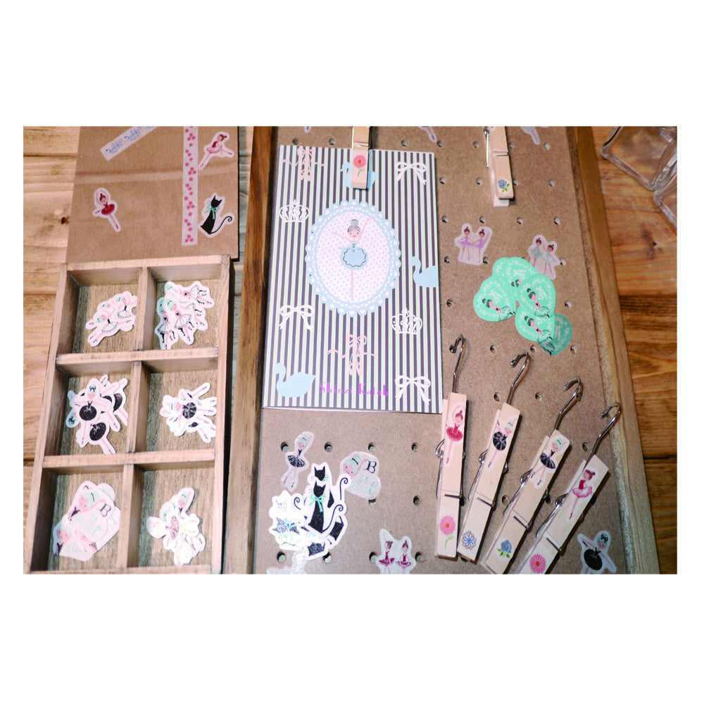 Ballet Etoile Flake Stickers by Shinzi Katoh - 64pcs Set for Scrapbooking, Journaling & DIY Crafts