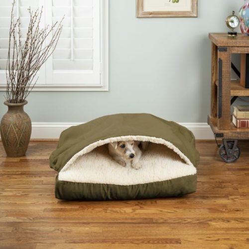 Cozy Cave Square Dog Bed - Soft & Warm Pet Bed for Small to Medium Dogs - Multiple Colors Available - Perfect for Indoor Use & Crate Training
