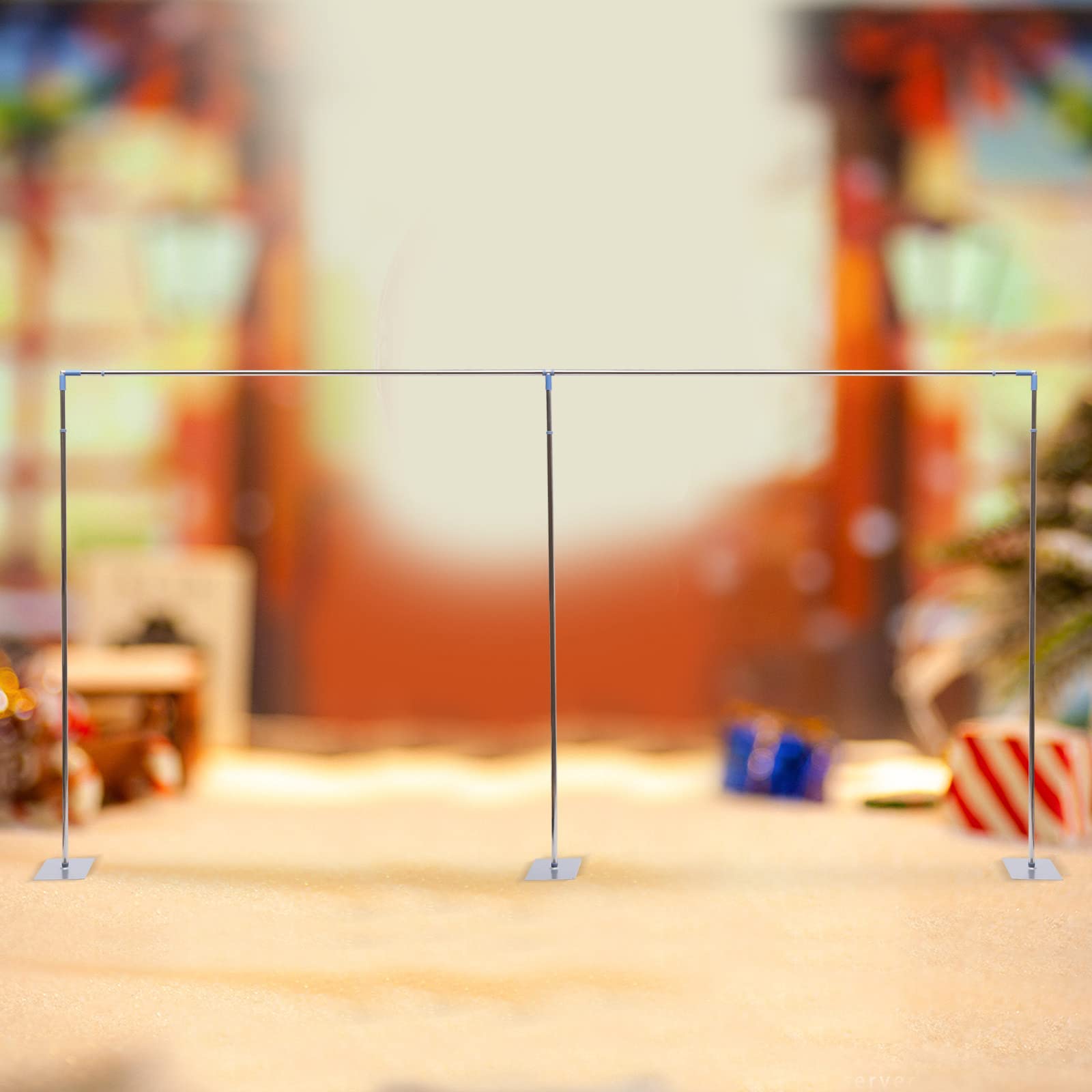 10x20ft Wedding Backdrop Stand Kit - Adjustable Telescopic Pipe Frame for Party Decorations, Curtains & Photo Booths | Perfect for Weddings, Birthdays & Events