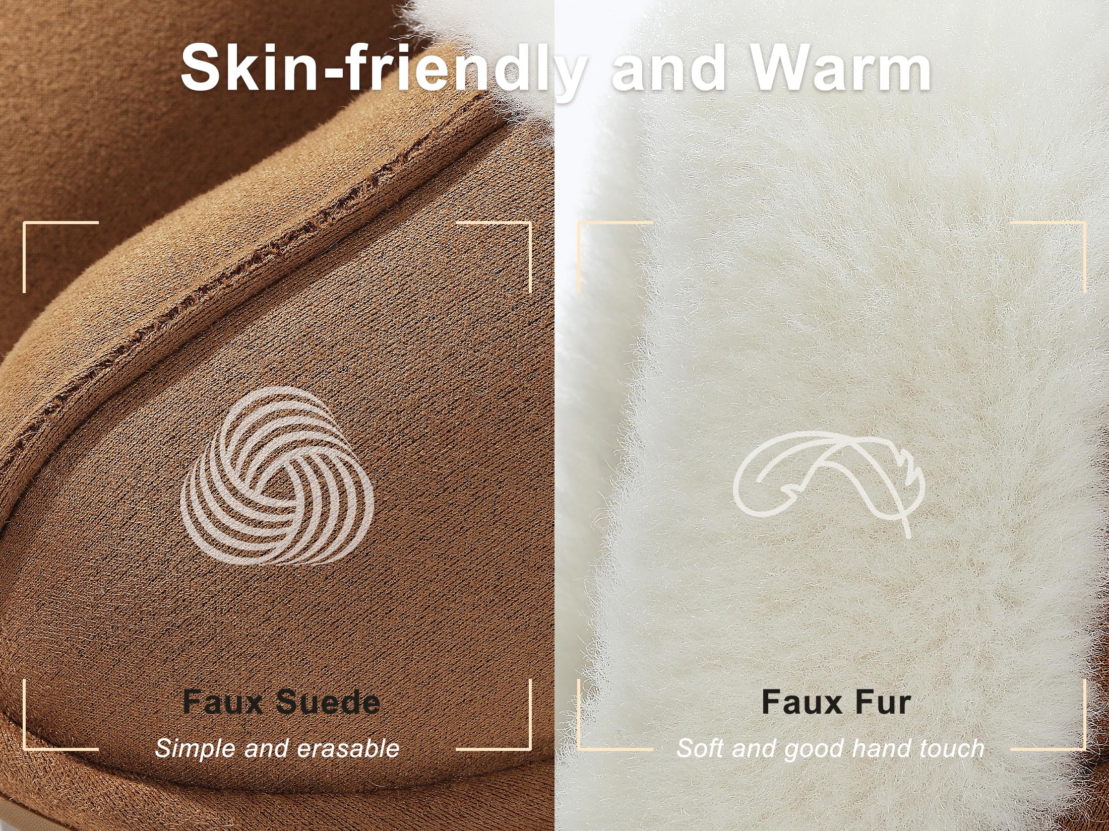 Cozy Furry Women's Fuzzy Fluffy House Slippers - Warm Faux Fur Indoor Shoes with Memory Foam & Anti-Skid Rubber Sole - Perfect for Relaxing at Home, Lounging, and Cold Weather Comfort