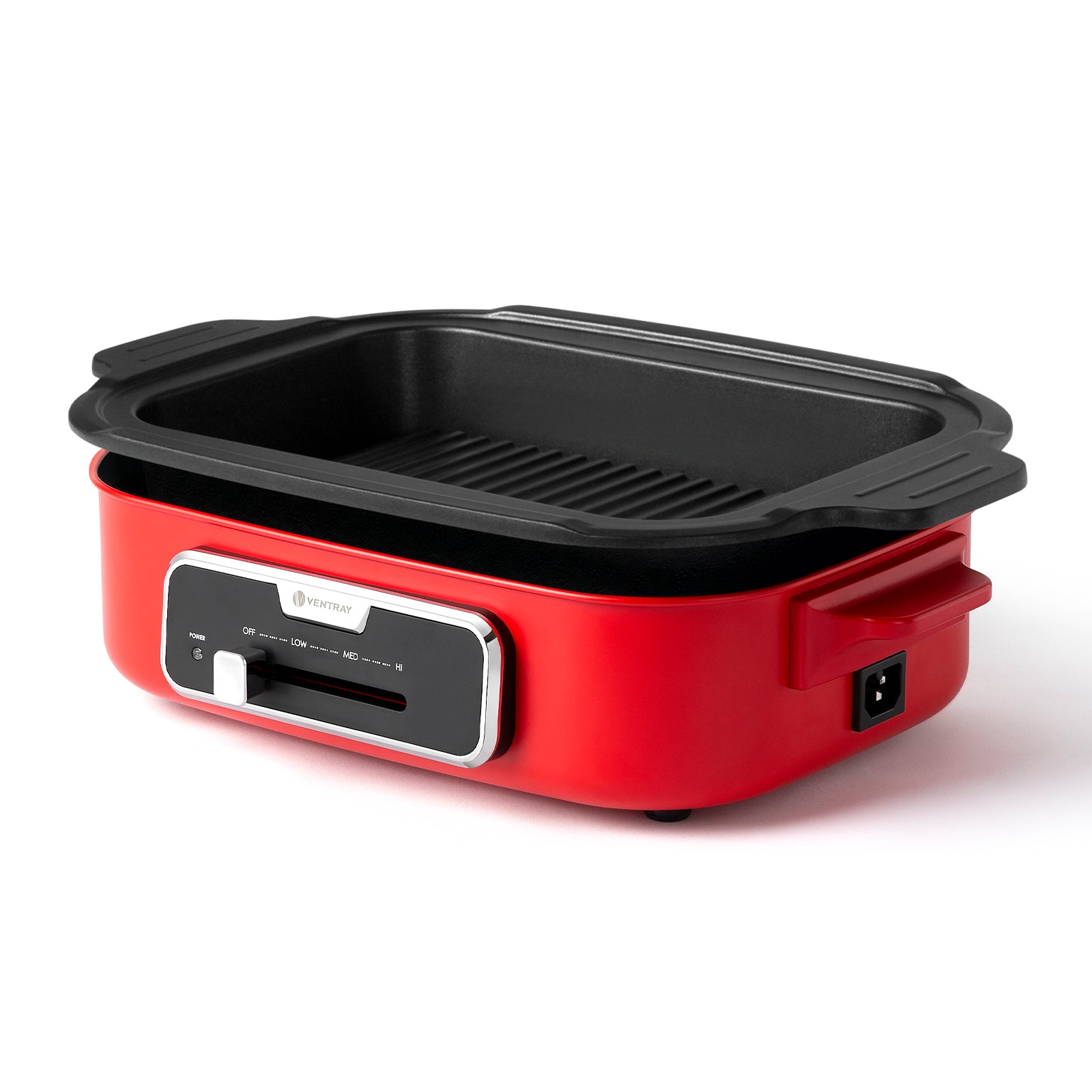 EL GRILL Electric Indoor Grill Set with 5 Nonstick Pans - Perfect for Healthy Cooking, Grilling Steaks, Burgers & Vegetables at Home or Office