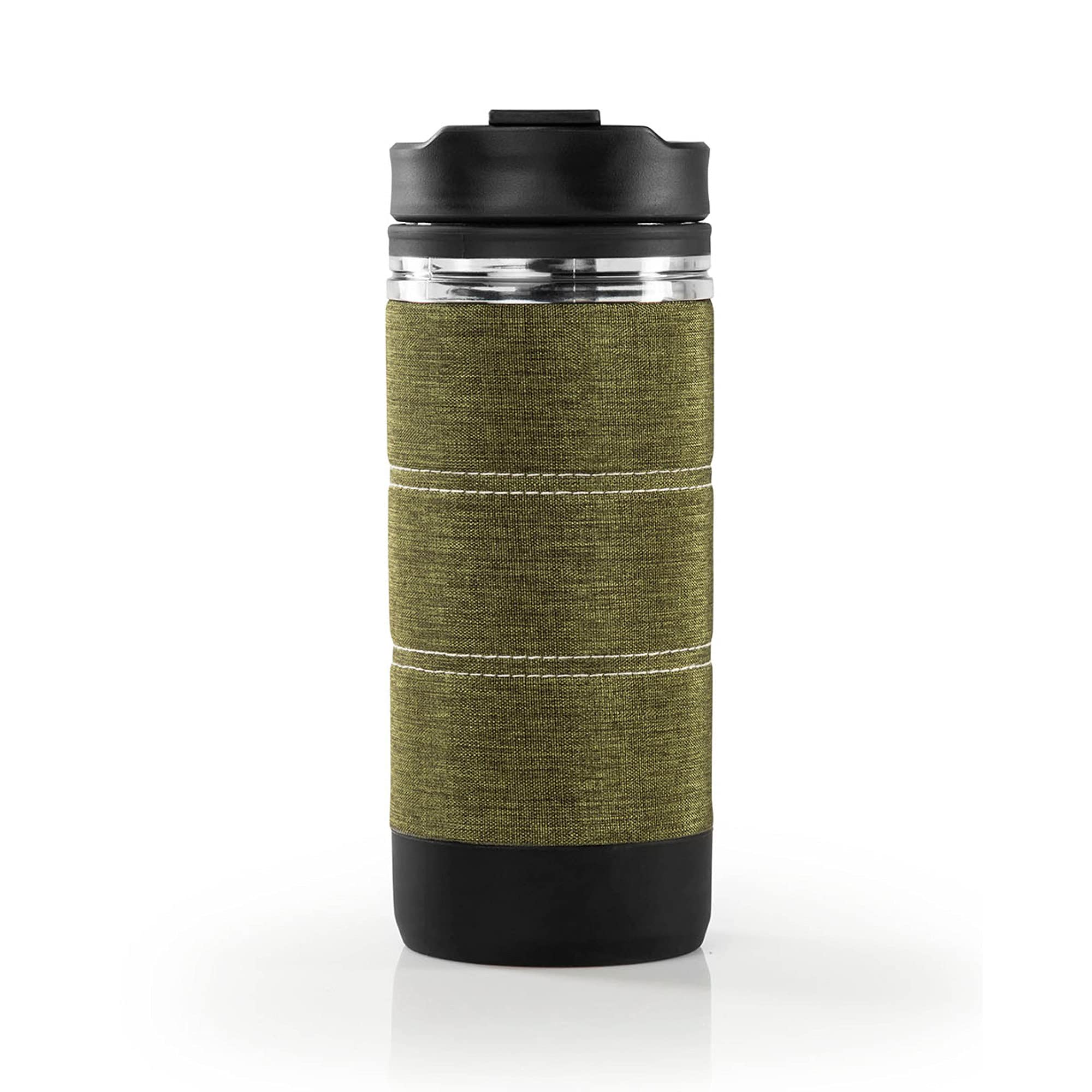 GSI Outdoors Commuter JavaPress - Portable French Press Coffee Maker for Camping, Hiking & Travel | Stainless Steel Insulated Coffee Press for Outdoor Adventures