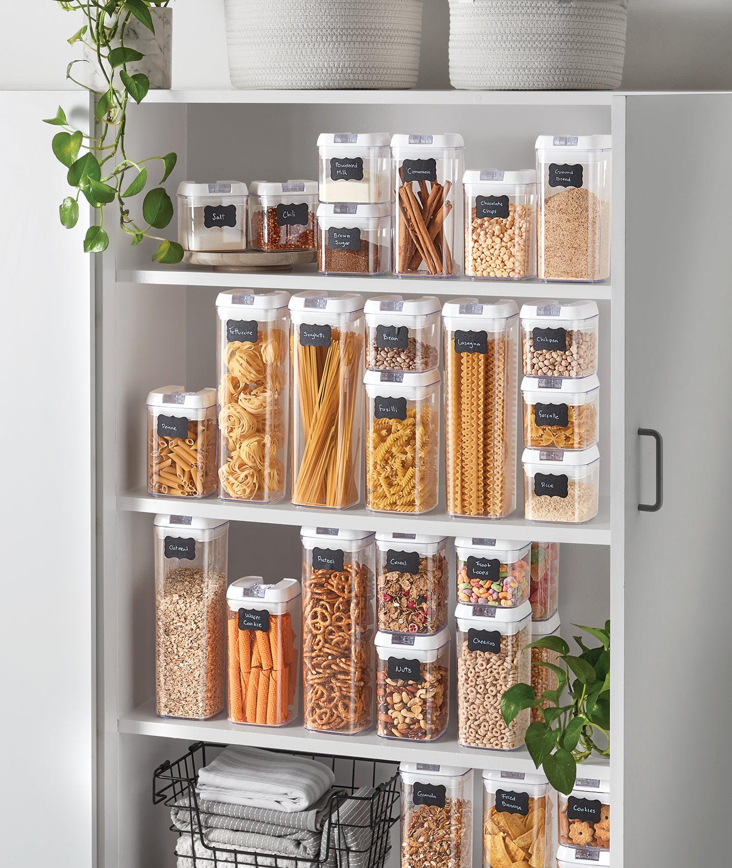 Airtight Pantry Storage Containers Set - 10-Piece BPA-Free Food Storage Canisters for Flour, Sugar, Rice & Dry Goods - Perfect for Kitchen Organization & Meal Prep