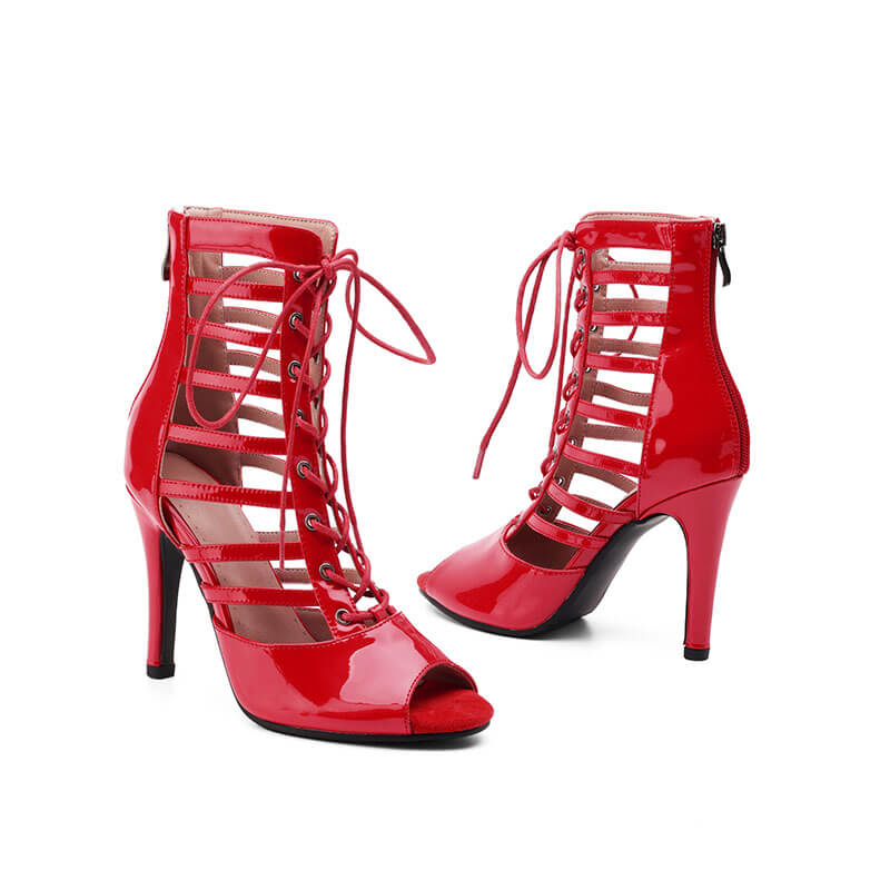 Women's Latin Ballroom Dance Shoes - Comfortable Ankle Boots for Salsa, Tango & Bachata - Perfect for Dance Practice & Performances
