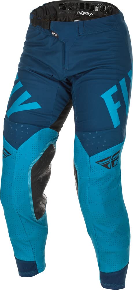 Fly Racing Evo DST Motocross Pants - Blue/Navy, Size 32 - Durable Off-Road Motorcycle Gear for MX Racing & Trail Riding