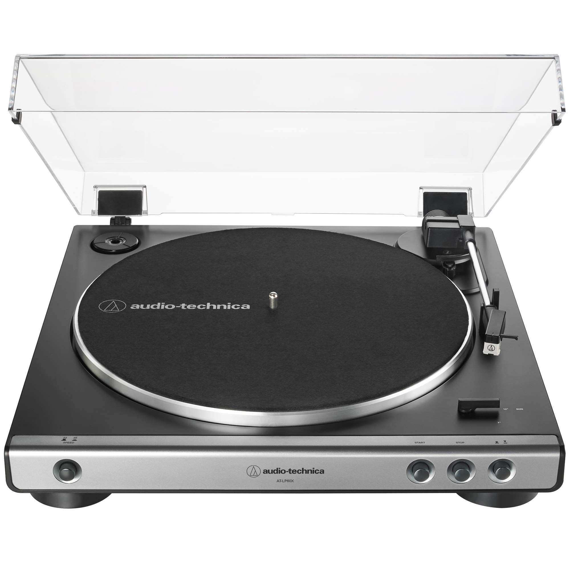 Audio Technica LP60X Automatic Belt-Drive Turntable with Built-in Preamp - Vintage Vinyl Record Player for Home Entertainment & DJ Beginners