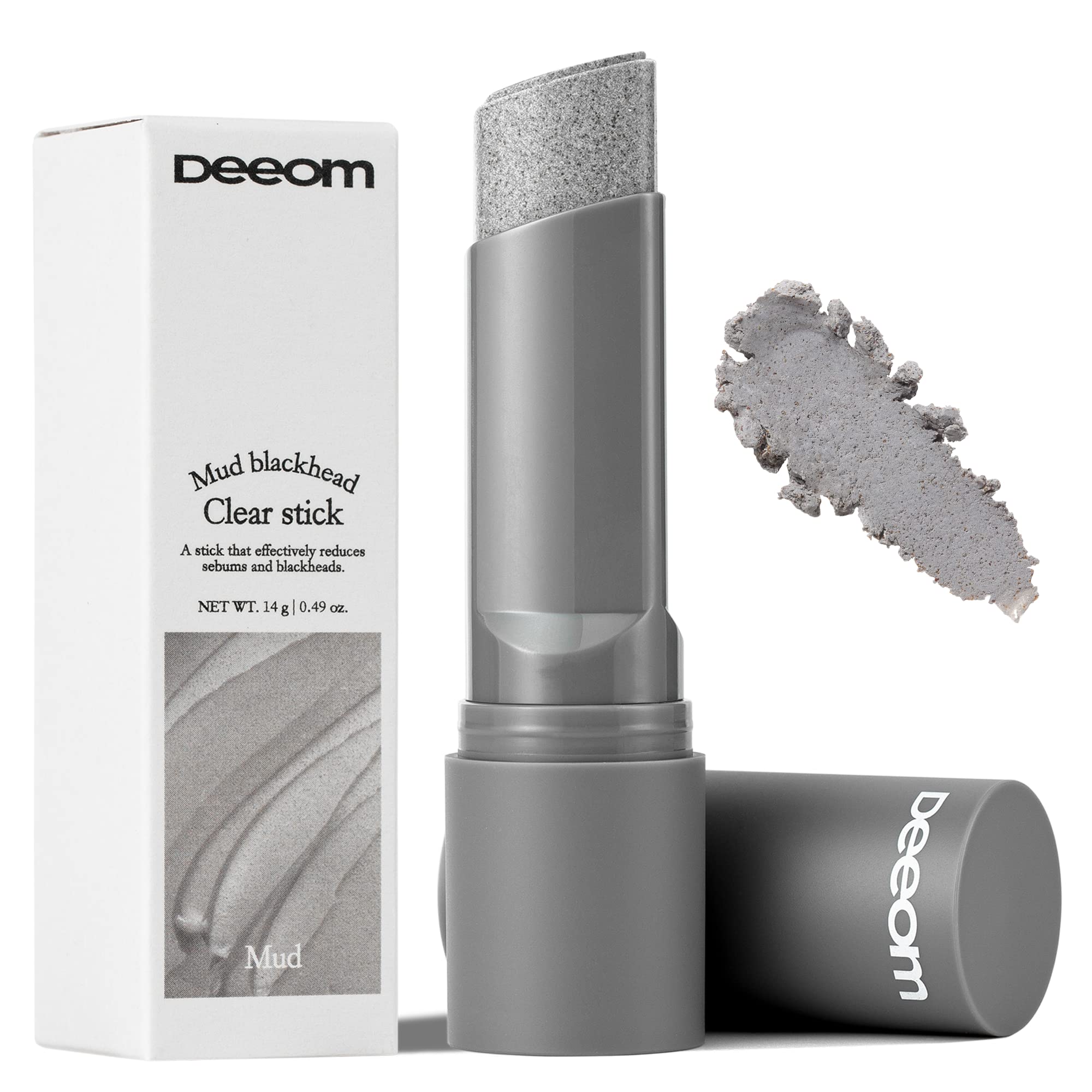 Deepom Mud Blackhead Clear Stick - Pore Cleansing & Blackhead Removal for Face - Perfect for Daily Skincare & Acne Treatment