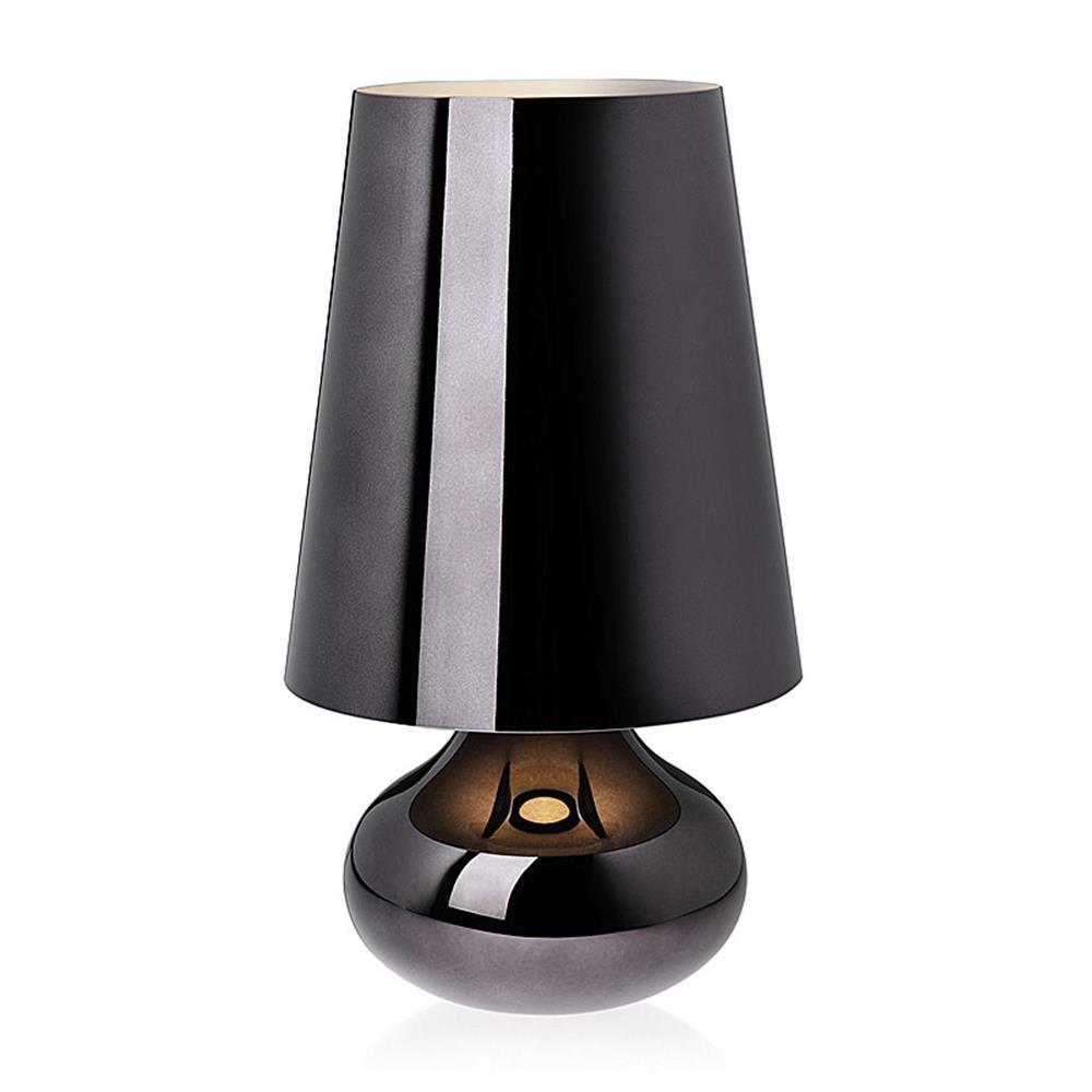Modern Cindy Table Lamp in Gun Metal Finish - Stylish Bedside Lighting for Bedroom, Living Room & Office Decor