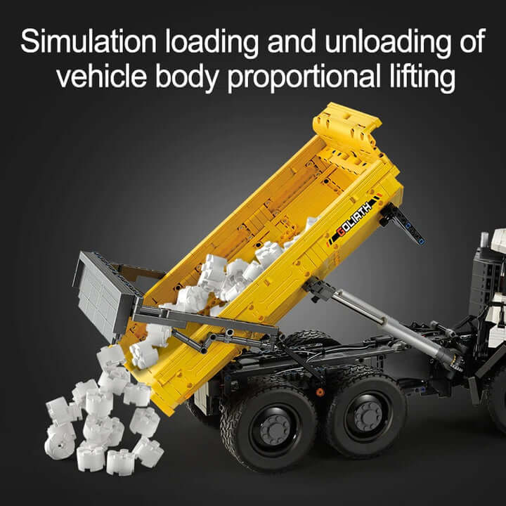 CADA Master C61054 RC Articulated Dump Truck - 1:14 Scale Remote Control Construction Vehicle for Kids & Adults, All-Terrain Off-Road Toy Truck with 2.4GHz Radio Control - Perfect for Outdoor Play, Construction Site Simulation & RC Enthusiasts