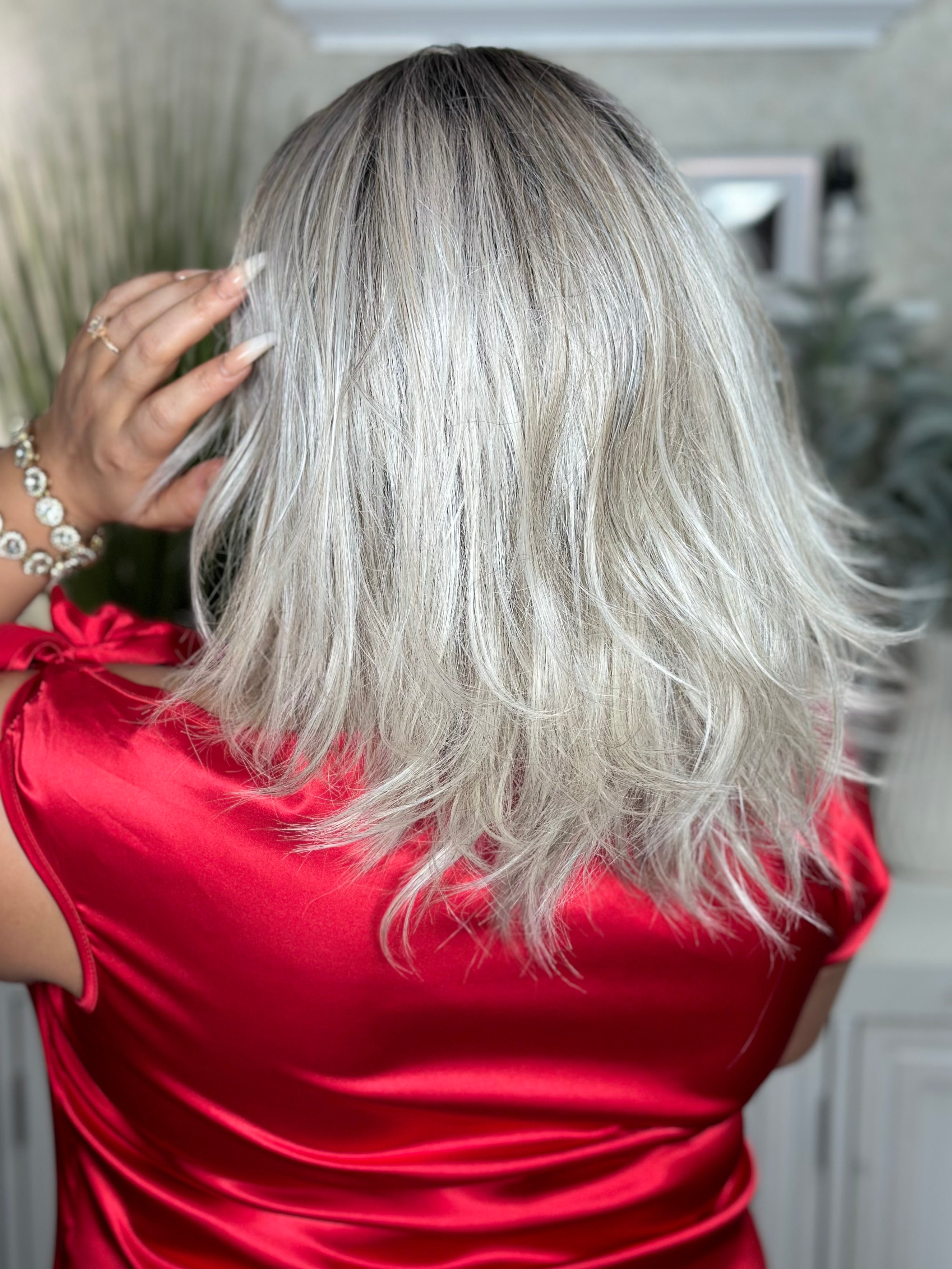 ICONIC MEMORY Stone Blonde Hair Extensions - Premium 100% Human Hair Clip-Ins for Volume & Length - Perfect for Parties, Weddings & Everyday Styling