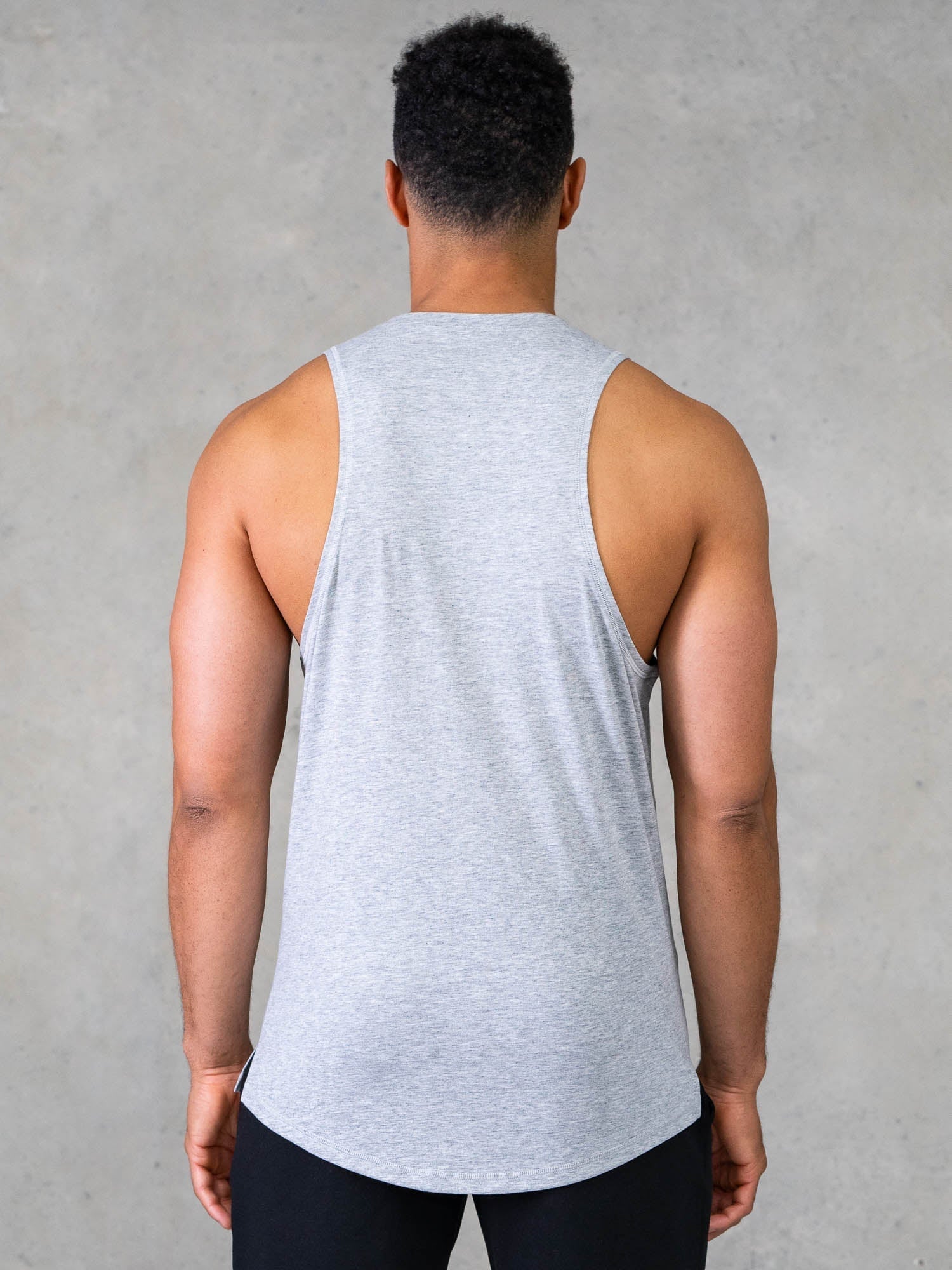 Legacy Drop Armhole Tank Top - Grey Marl | Women's Casual Loose Fit Sleeveless Shirt for Yoga, Gym & Summer Outfits