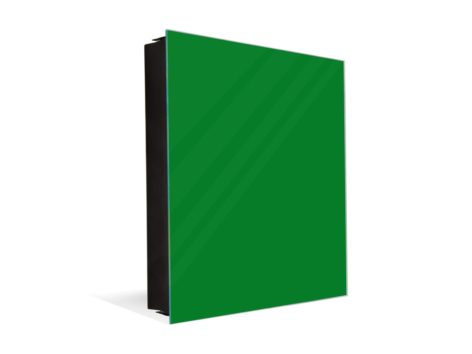 Frameless Glass Whiteboard Key Cabinet Storage Box - K18B Series in Multiple Colors | Perfect for Home, Office & Classroom Organization