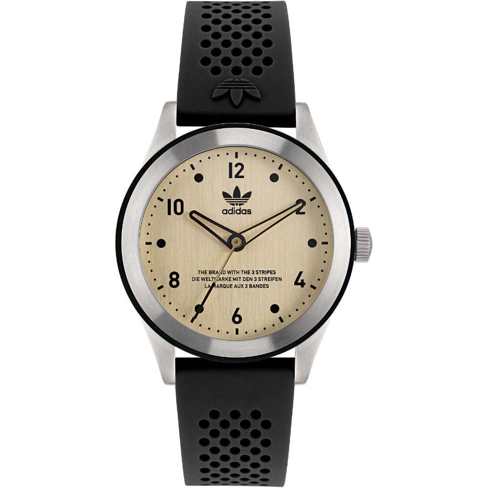 Adidas Originals Unisex Black Silicone Strap Watch AOSY22515 - Stylish Casual & Sports Wear for Everyday Use