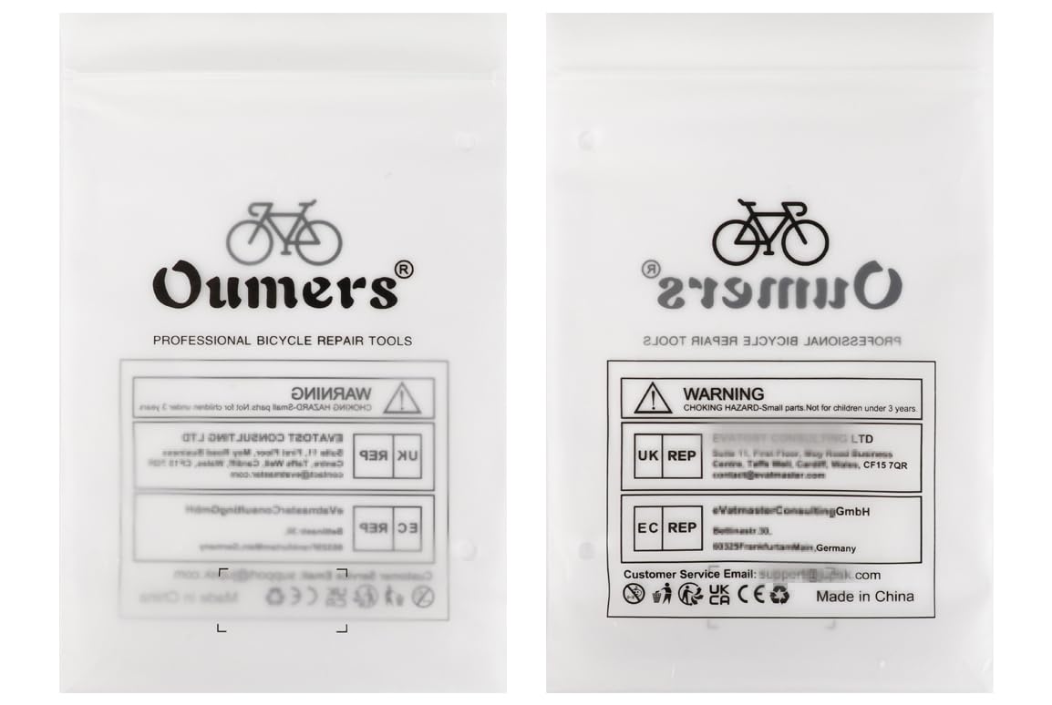 Oumers Universal Bike Chain Breaker Tool - Durable Bicycle Chain Cutter for 7/8/9/10/11 Speed Chains with Replaceable Pins - Perfect for Road Bikes, Mountain Bikes & Cycling Maintenance