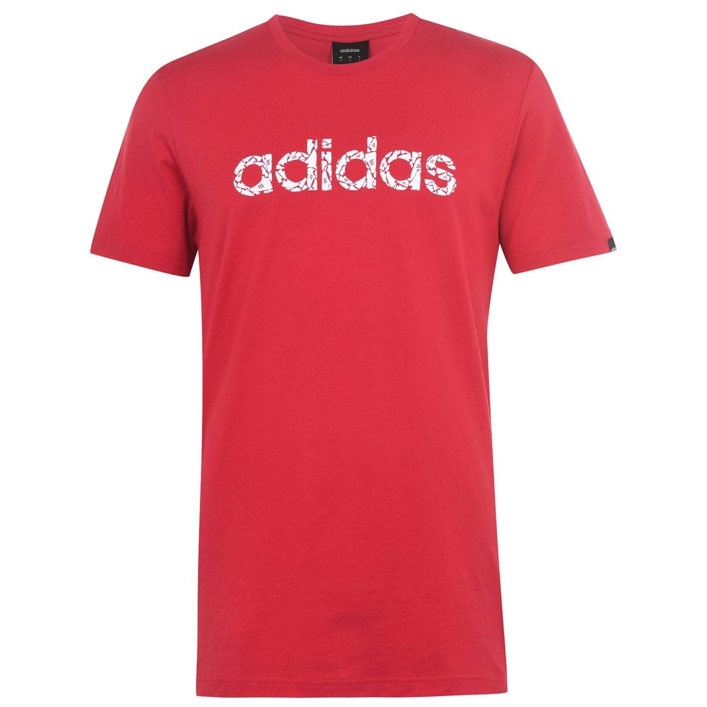 Adidas Men's Linear Camo T-Shirt - Comfortable Casual Short Sleeve Tee for Gym, Workout & Streetwear Fashion