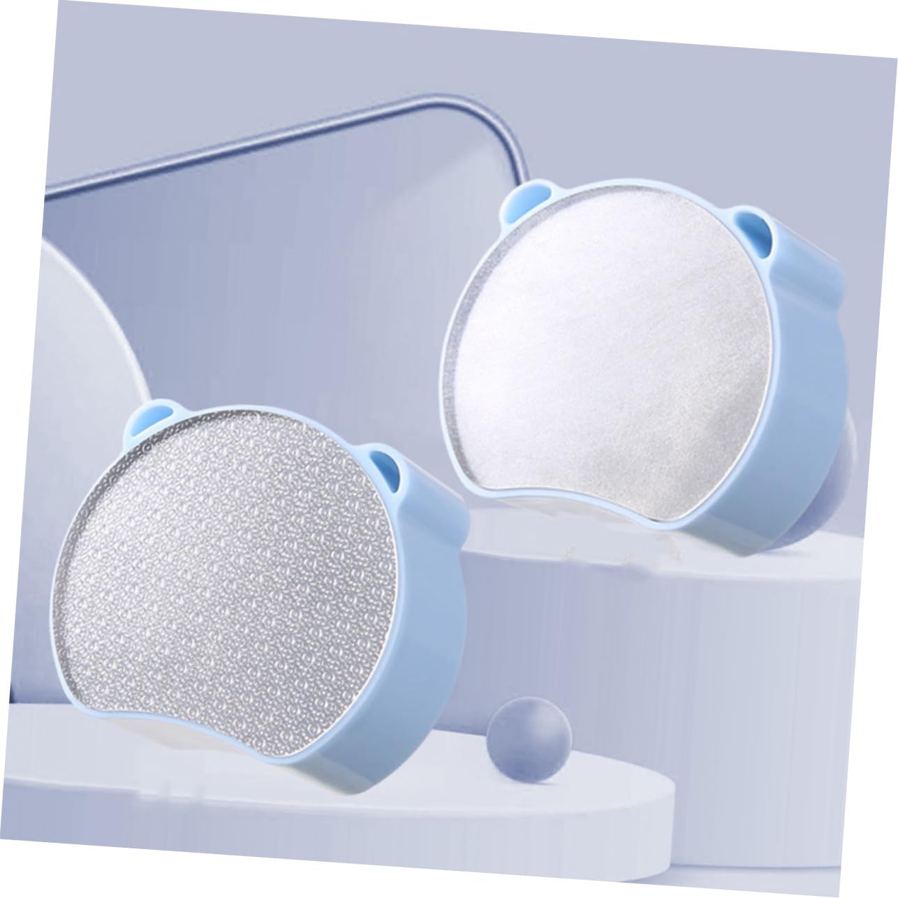 Professional Women's Hair Removal Tool - 2pcs Foot Grinder & Exfoliator | ABS Material Gentle Hair Eraser | Compact & Portable | Perfect for Travel, Home Spa & Pedicure Care