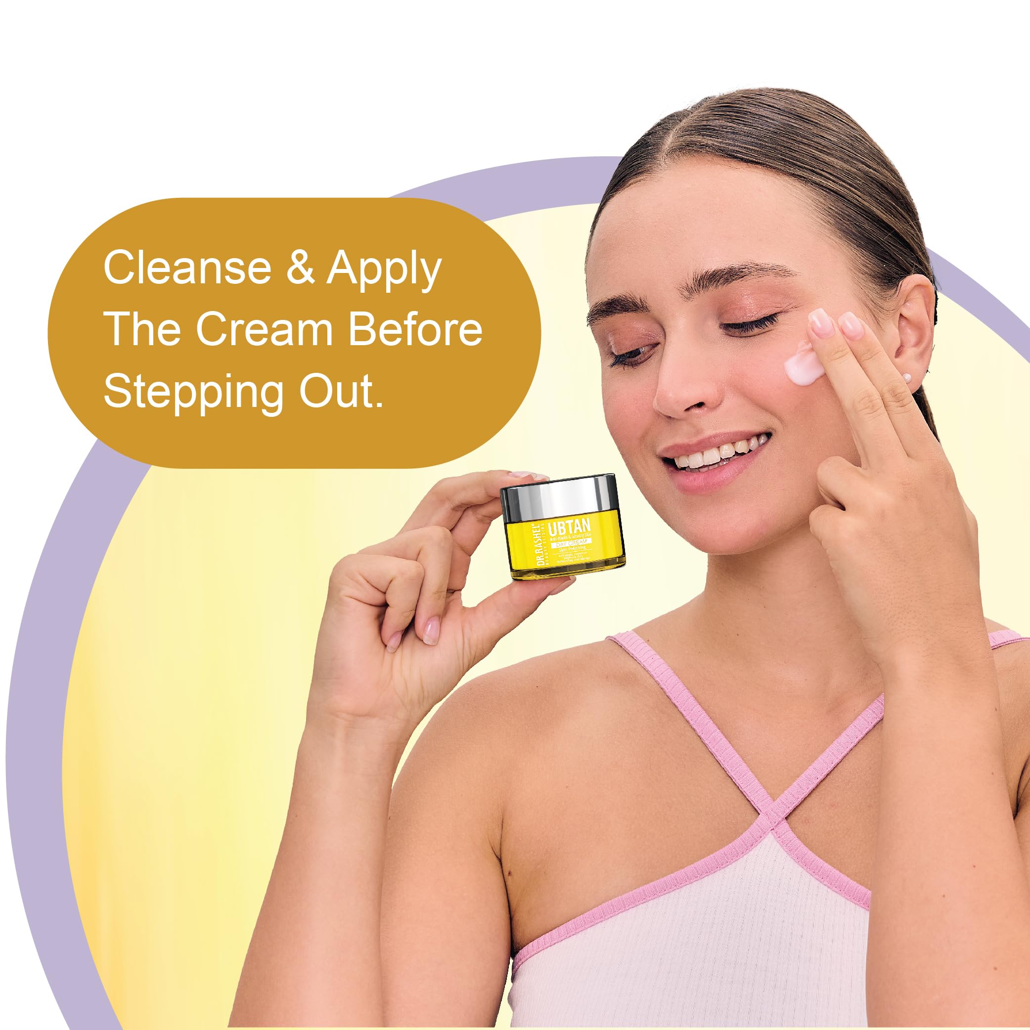 DR.RASHEL Ubtan Day Face Cream for Women & Men - All Skin Types | Soft, Healthy, Hydrated Skin | Repairing & Nourishing Vegan Moisturizer | Paraben-Free | Perfect for Daily Skincare & Anti-Aging Routine