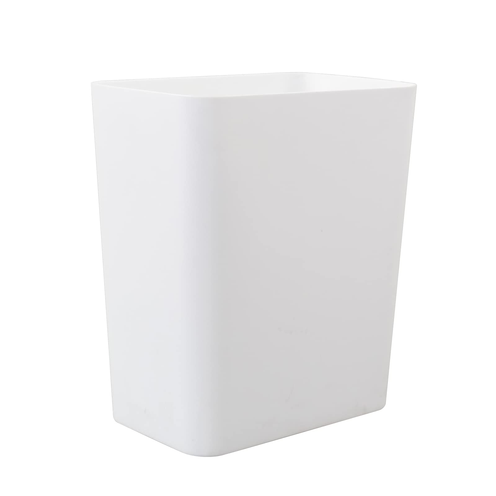 3-Pack 4.5 Gallon Trash Can Wastebasket - White Plastic Garbage Bin with Lid for Kitchen, Bathroom, Office & Home Use