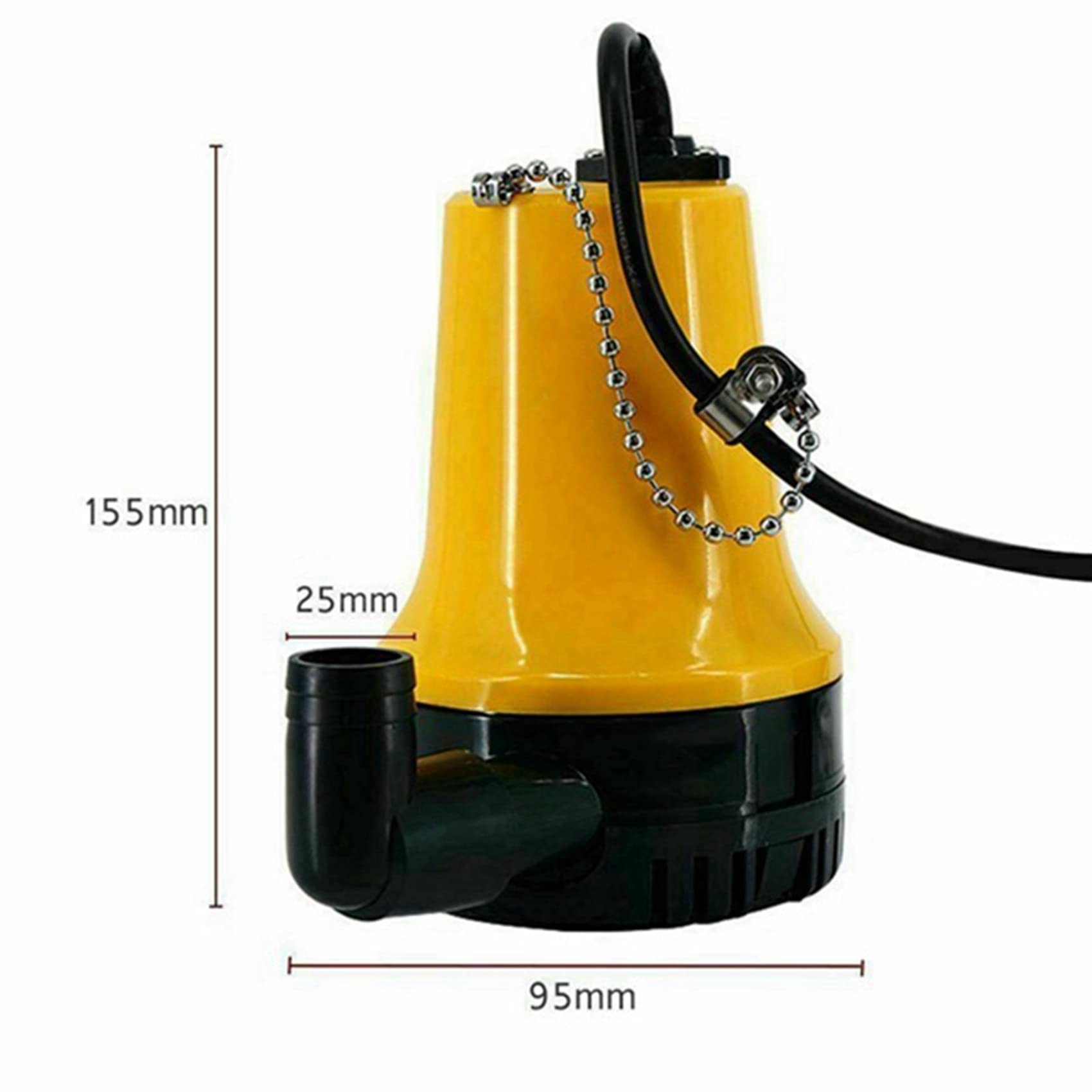 2X 50W 4500L/H 5M DC 24V Solar Water Pump Brushless Motor Submersible Water Circulation Pump for Fish Pond, Irrigation, Fountain & Solar Power Systems