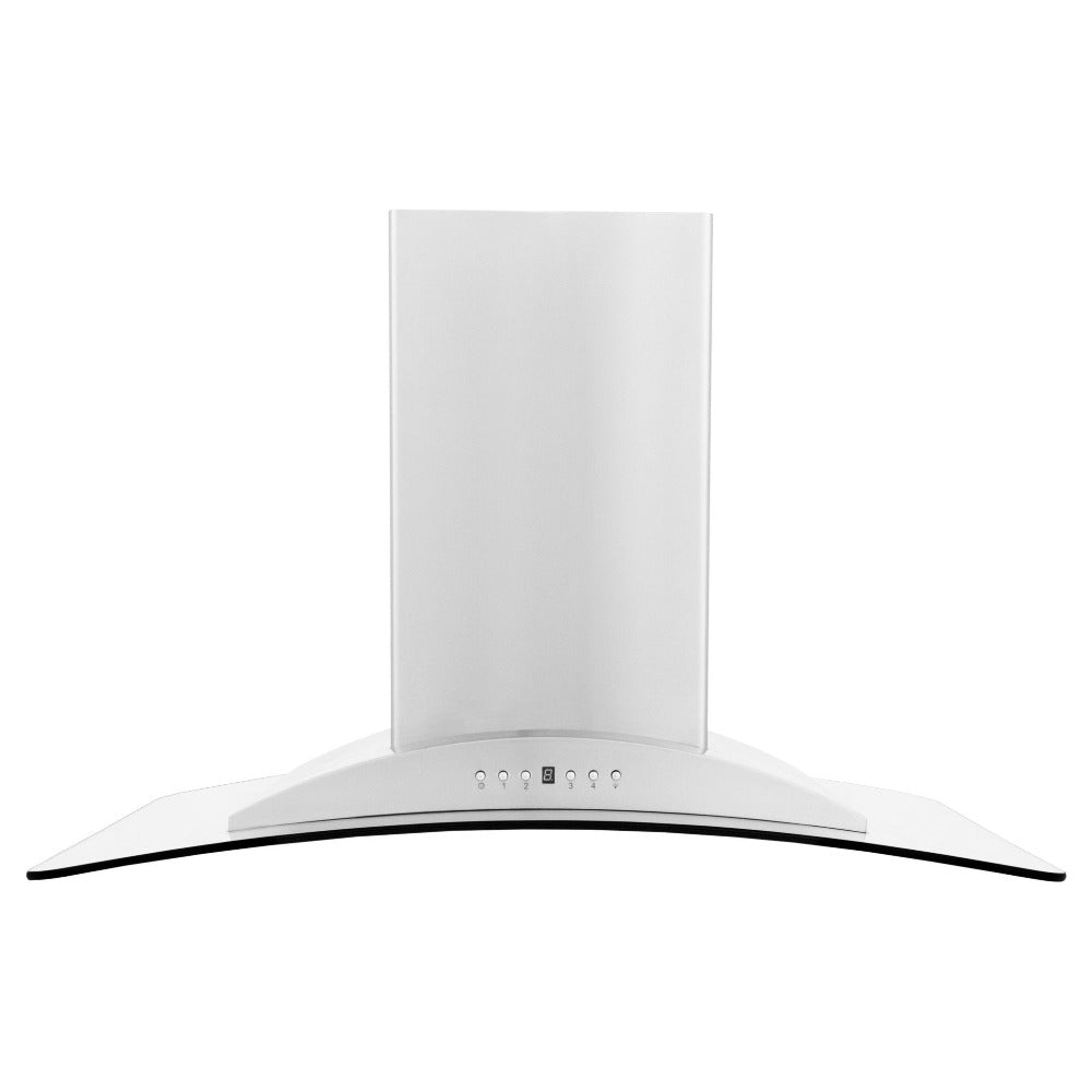 ZLINE GL9i Stainless Steel & Glass Convertible Range Hood - Island Mount Ventilation for Kitchen - Perfect for Modern & Open-Concept Homes