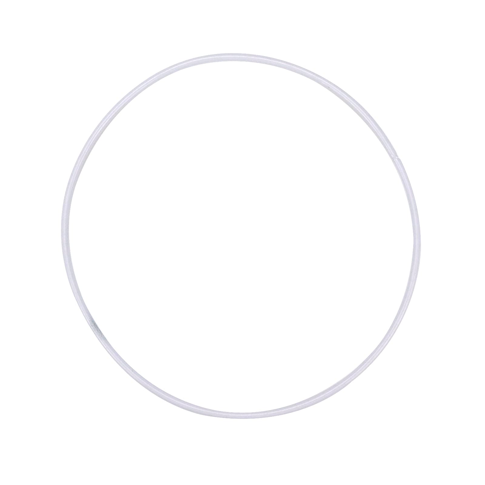 2-Pack White Iron Lamp Shade Frame - 5.51 Inch Drum Ring for DIY Lighting Projects | Perfect for Table Lamps, Pendant Lights & Home Decor