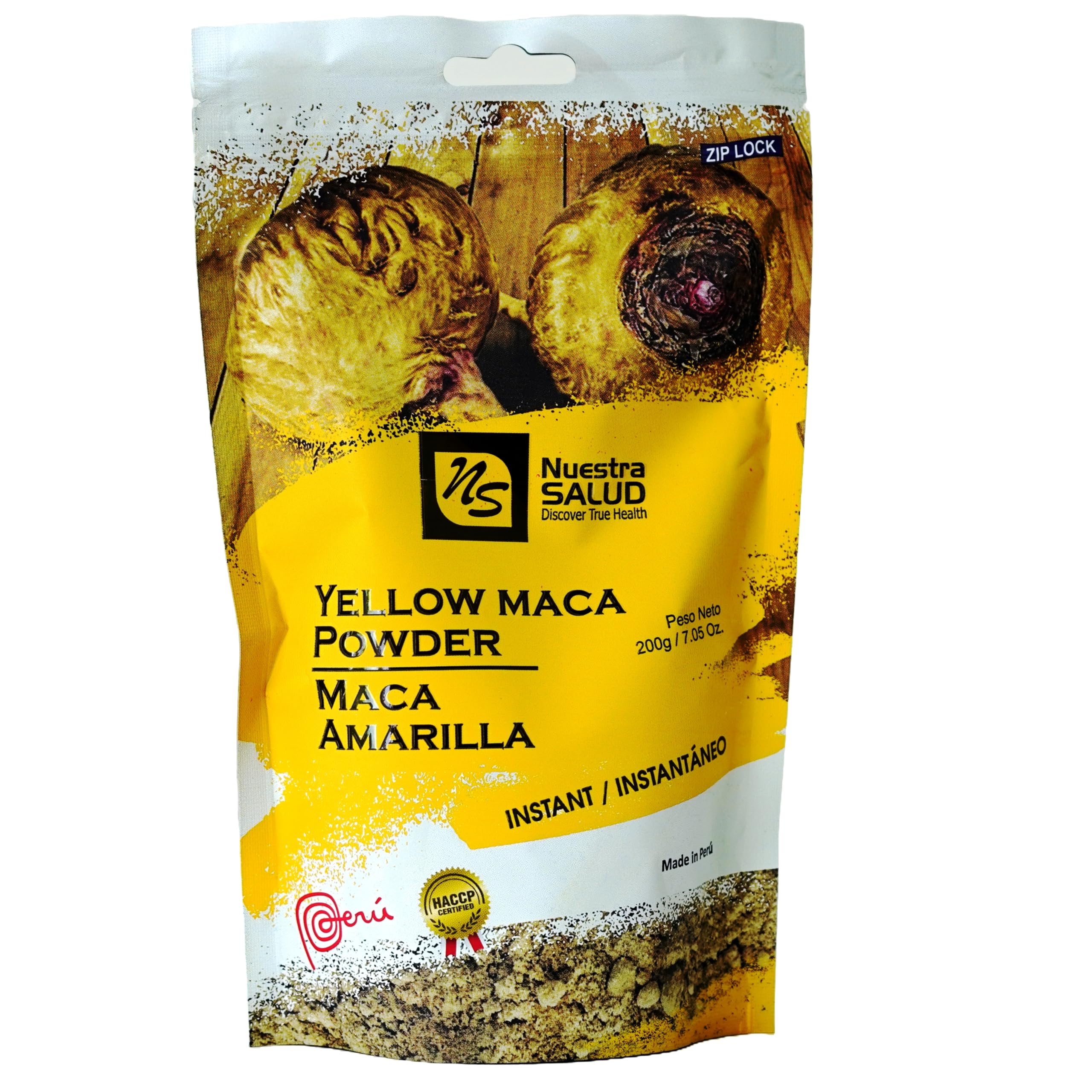 Organic Peruvian Yellow Maca Root Powder - 200g | 100% Natural Superfood for Energy, Hormone Balance & Vitality | Perfect for Smoothies, Baking & Wellness Drinks