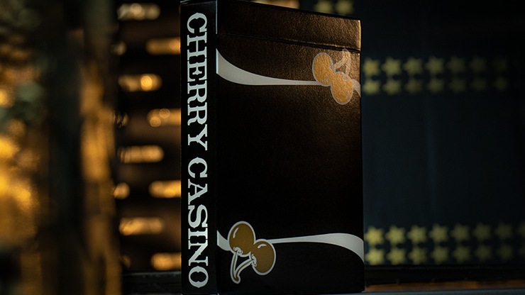 Premium Cherry Casino Monte Carlo Black & Gold Playing Cards – Elegant Poker, Blackjack & Card Games for Casino Nights, Parties & Magic Tricks
