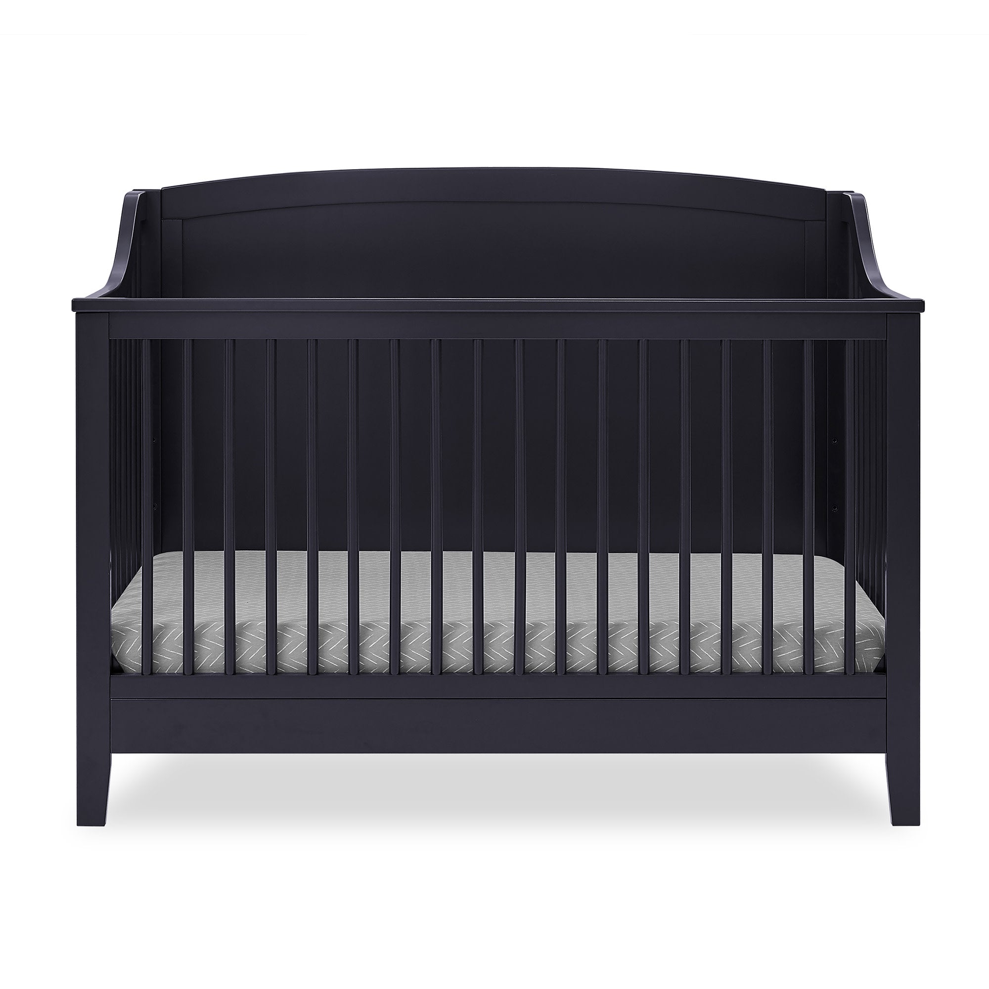 Campbell 6-in-1 Convertible Baby Crib - Toddler Bed & Full-Size Bed Conversion - Safe & Durable Nursery Furniture for Newborns to Teens - Perfect for Bedrooms, Daycares, and Guest Rooms