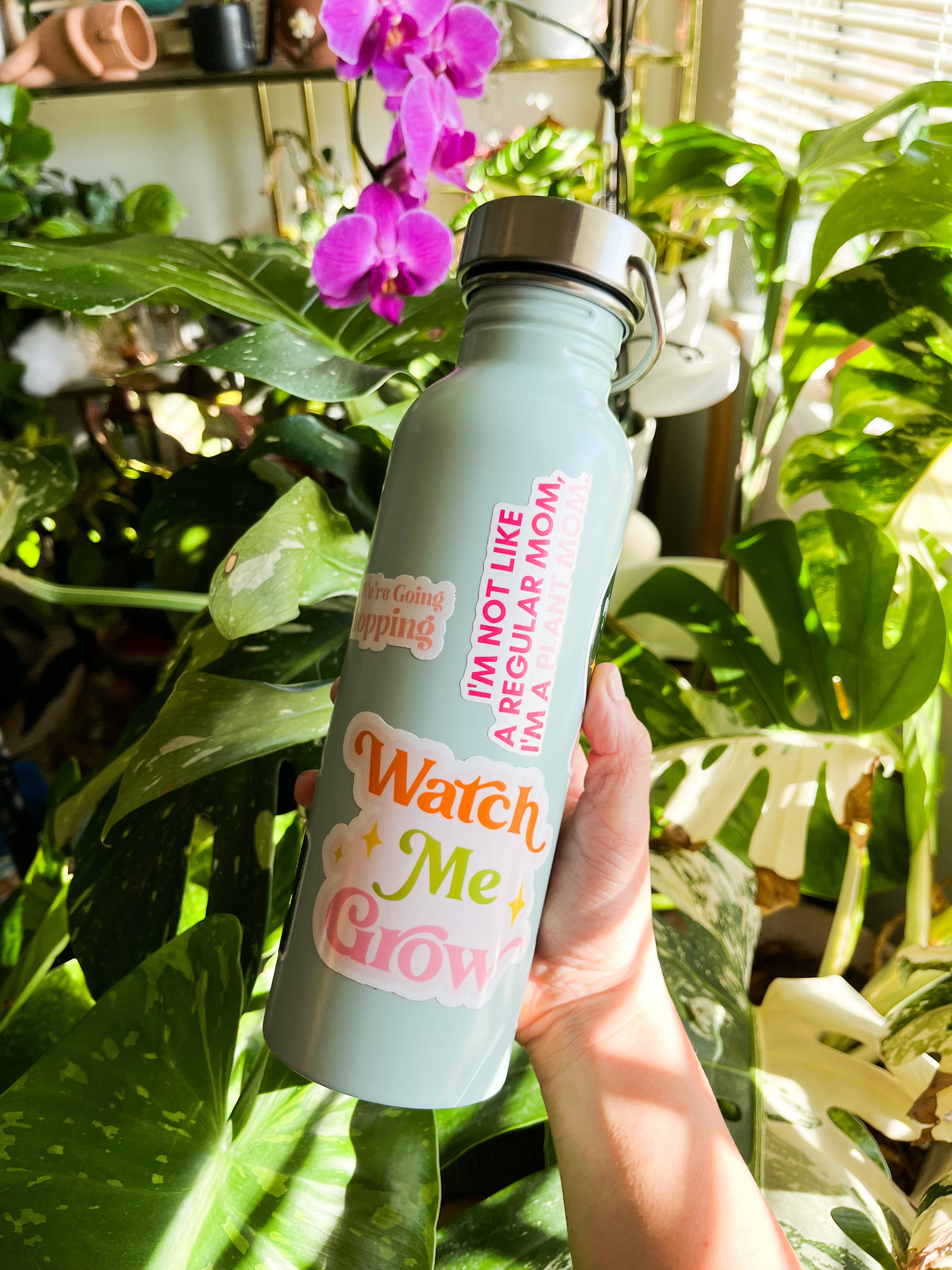 Funny Plant Mom Sticker - Cute Succulent & Plant Lover Gift for Gardening Enthusiasts - Perfect for Water Bottles, Laptops, and Nursery Decor
