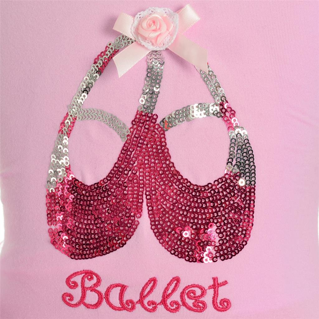 Sparkly Pink Ballet Tutu Dress with Sequined Ballerina Shoes for Toddler Girls - Fancy Dance Costume for Recitals, Performances & Special Occasions