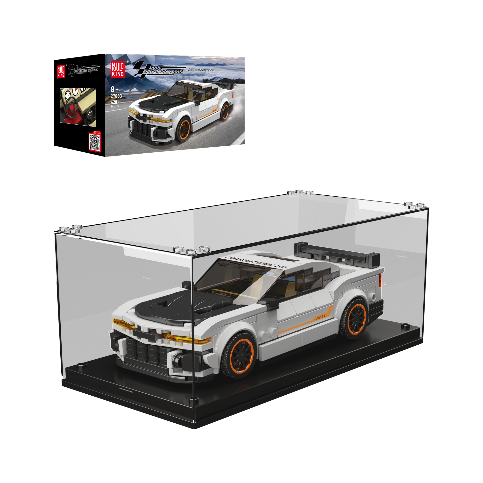 Mould King 27083 Camaro Muscle Car Model Building Set - 421 Pcs DIY Construction Toy for Adults & Kids | Perfect for Collectors, Gifts, and Creative Play
