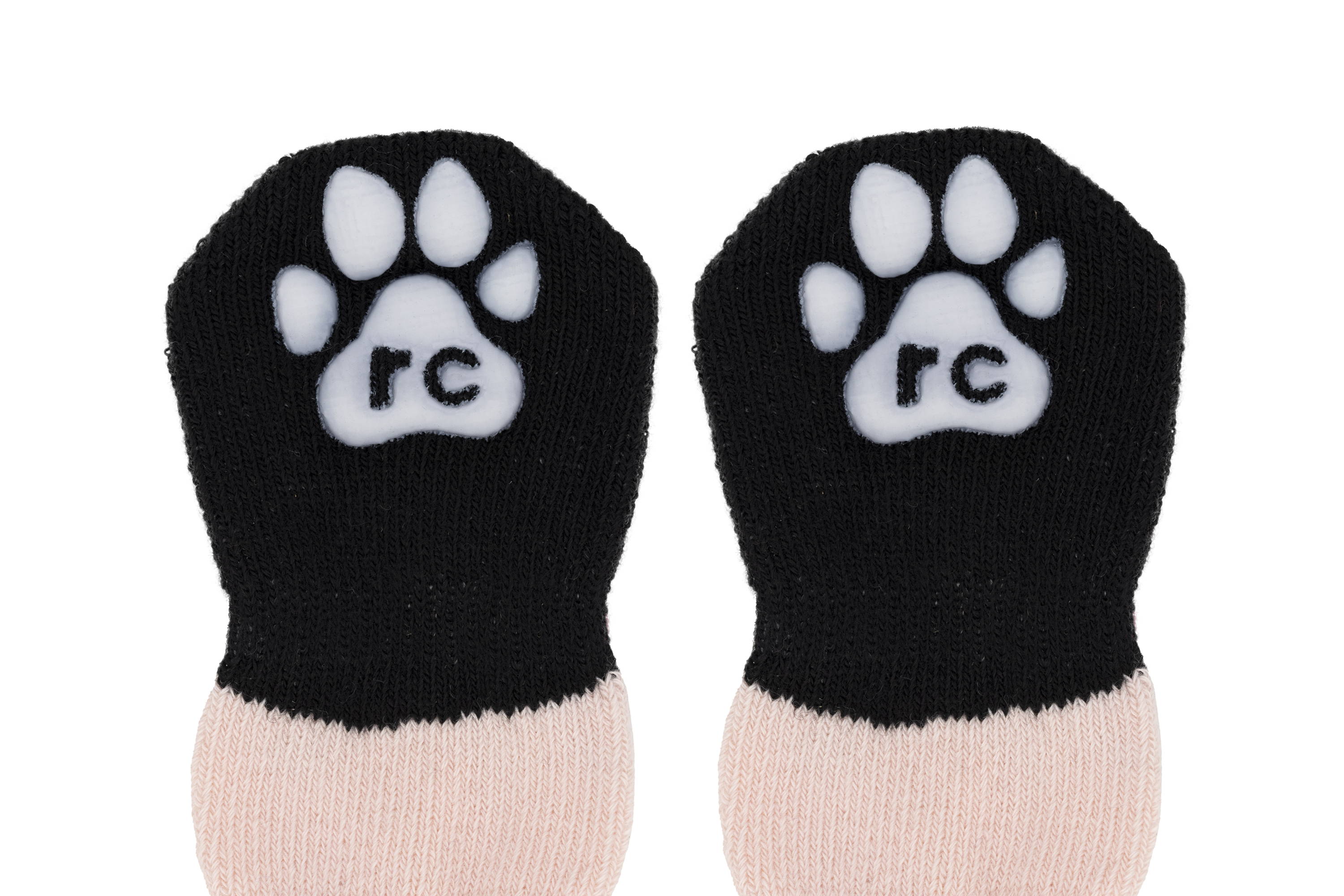 PAWks Pink Mary Jane Dog Socks & Booties (4 Pairs) - Non-Slip Pet Shoes for Small Dogs, Indoor & Outdoor Use, Perfect for Winter Protection and Paw Care