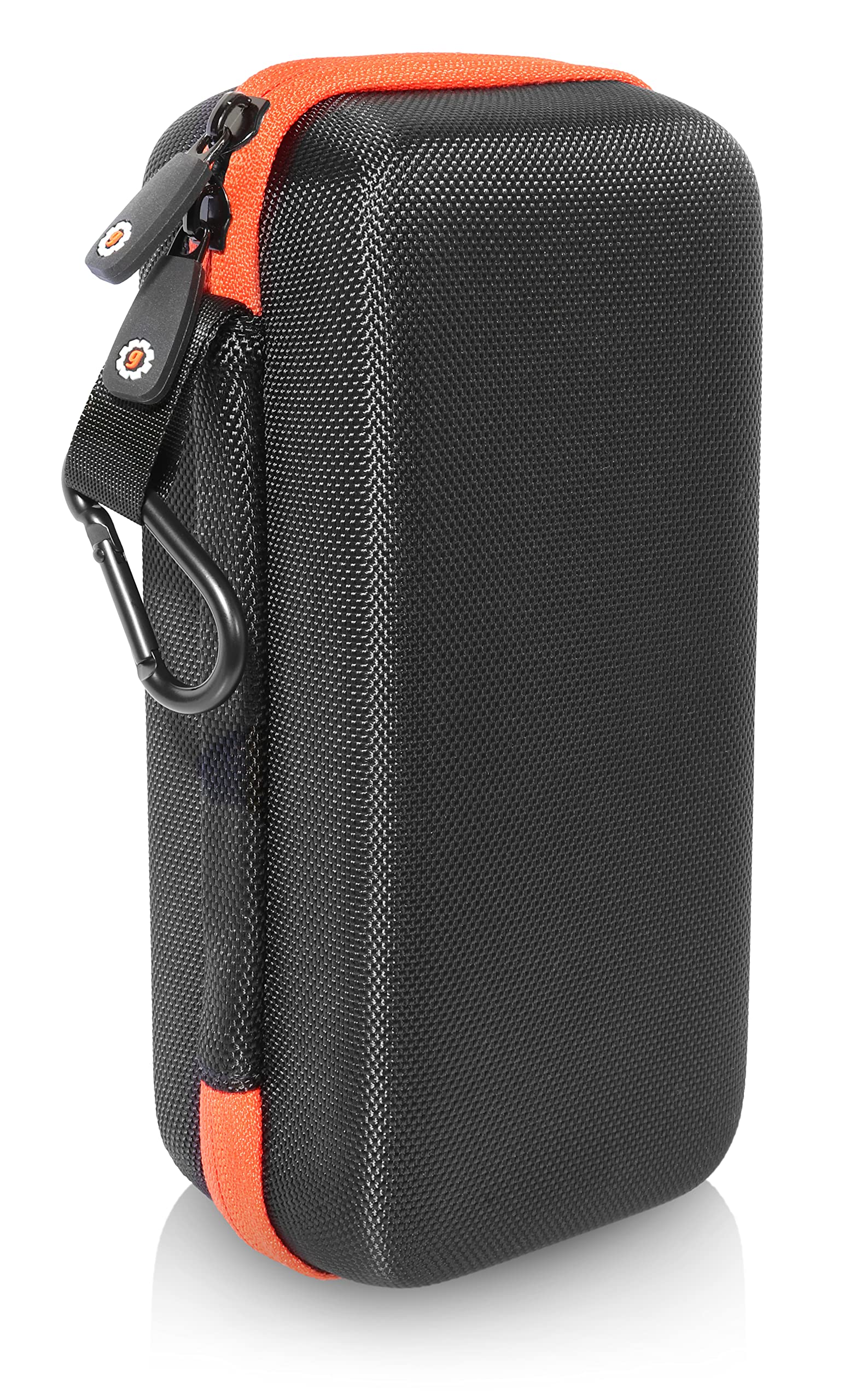 ROKFORM G-ROK Magnetic Golf Speaker Case - Black & Orange Zippered Protective Cover with Mesh Pocket for Cables & Accessories | Perfect for Golf Outings, Travel & Outdoor Adventures