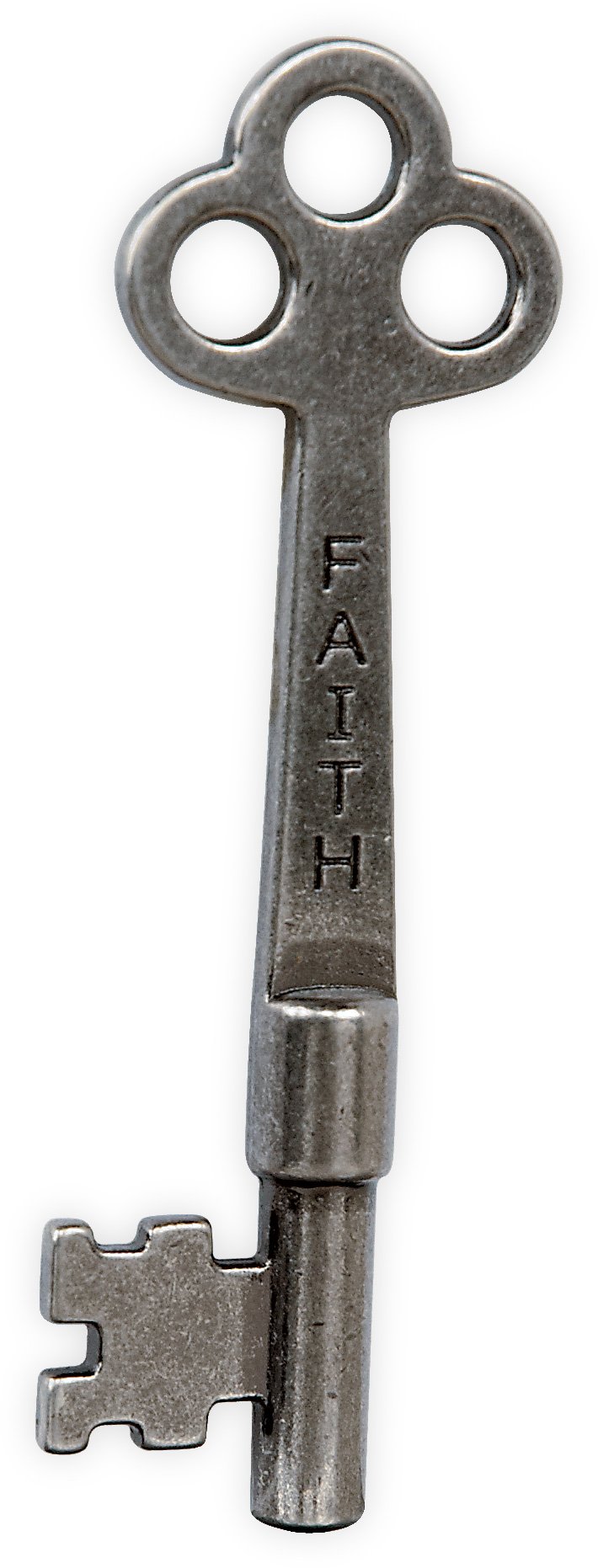 Angelstar 13813 Faith and Love Key of Wisdom Loose Key - 1.5 Inch Silver Charm for Jewelry Making, DIY Crafts, Scrapbooking & Spiritual Gifts - Perfect for Necklaces, Bracelets and Keychains