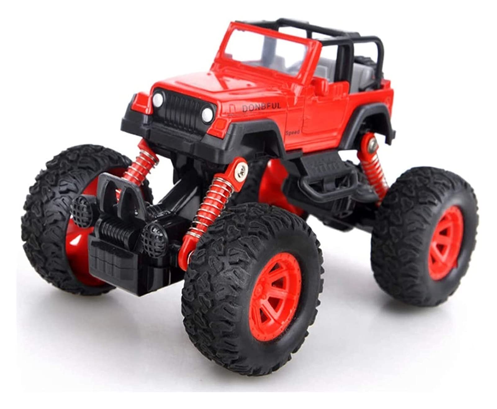 WJJ Pull Back Toy Car - Metal Alloy Off-Road Vehicle Model for Boys | Educational STEM Toy | Red Color | Perfect for Birthday Gifts & Pretend Play